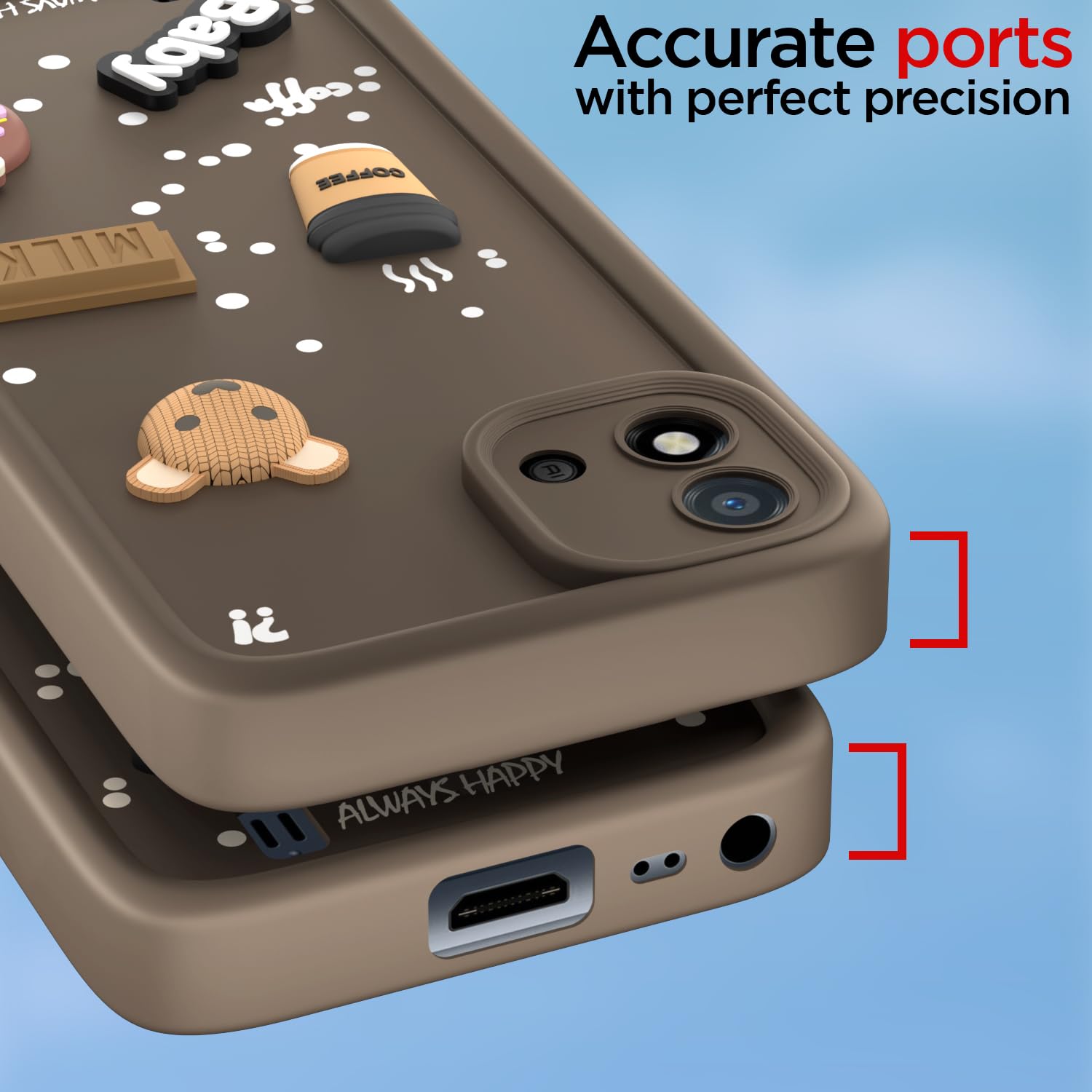 Pikkme brown mobile back cover for Realme C20 – photo 4