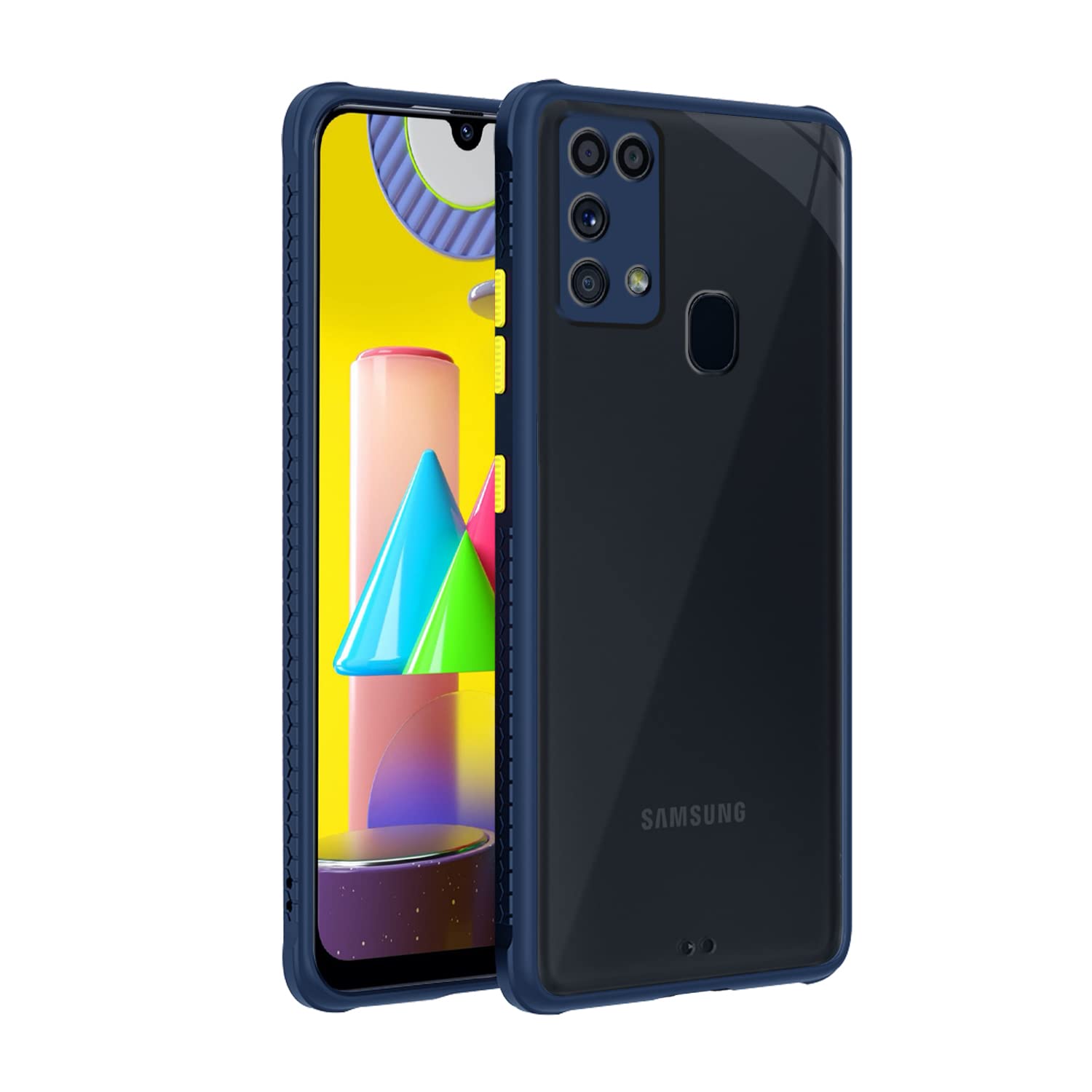 Blue Clear mobile back cover for Samsung M31/F41/M31 Prime – Pikkme – photo 2