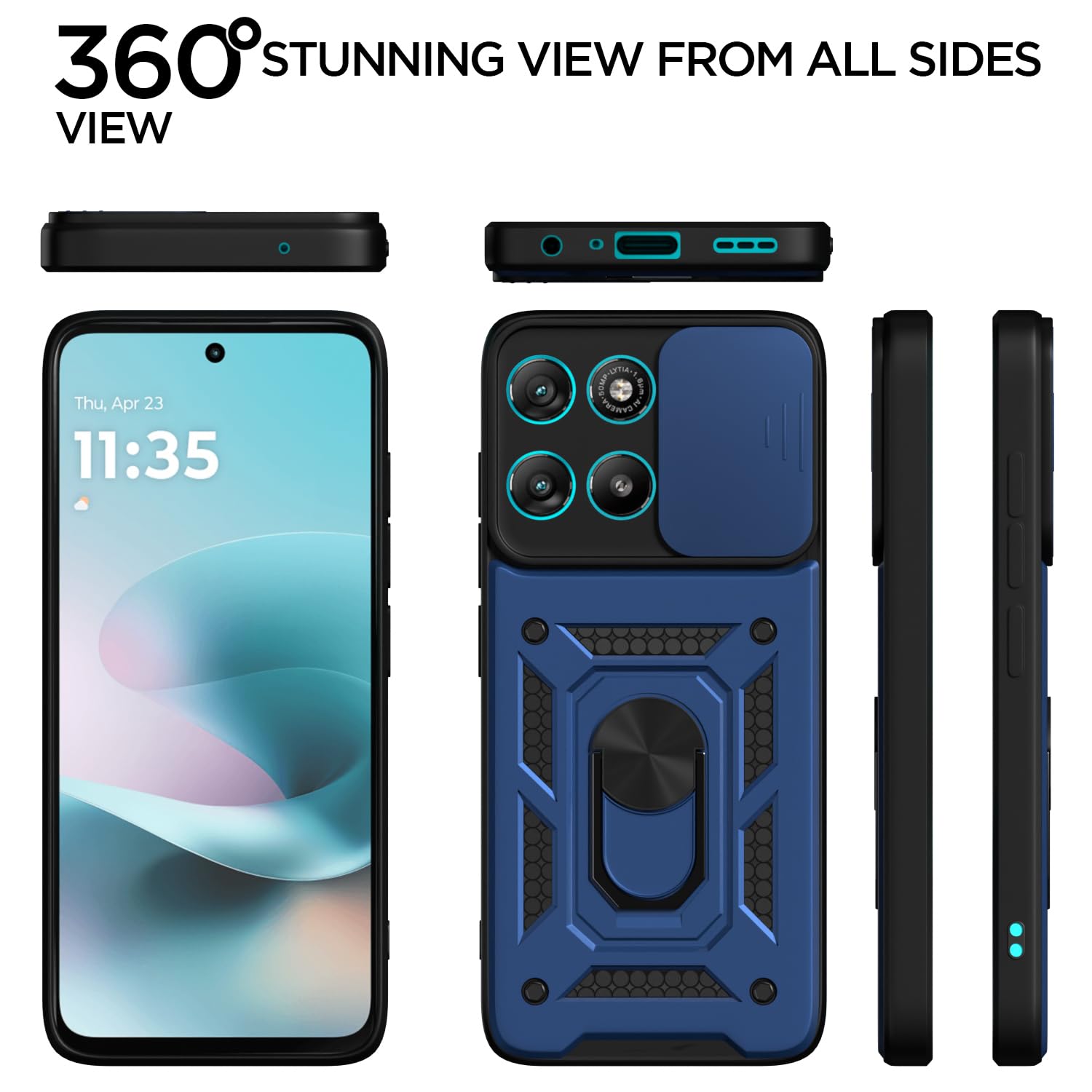Blue D10 Camera Shield mobile back cover for Moto G67 Power 5G/G57 Power 5G/360 – Pikkme – photo 5