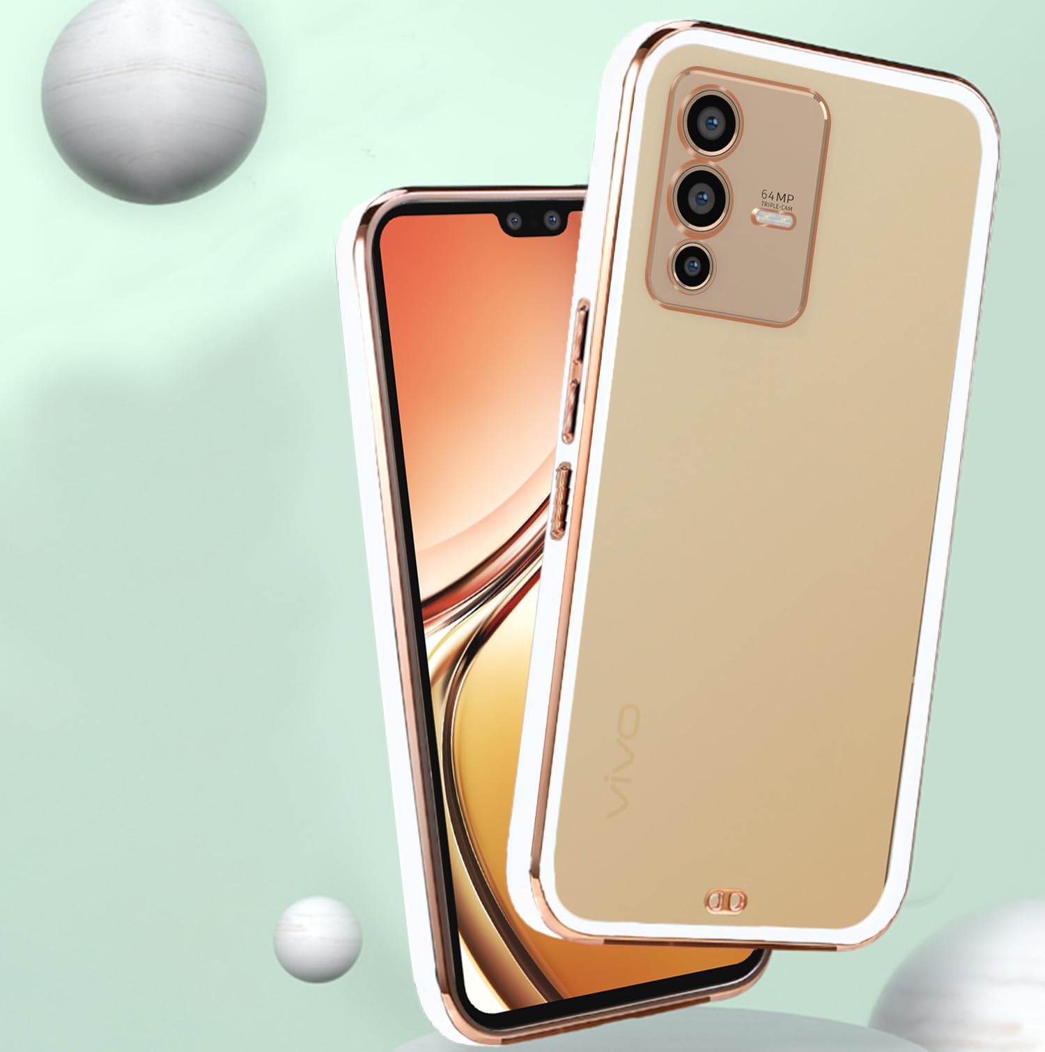 White mobile cover for Vivo V23 5G – Pikkme – photo 5