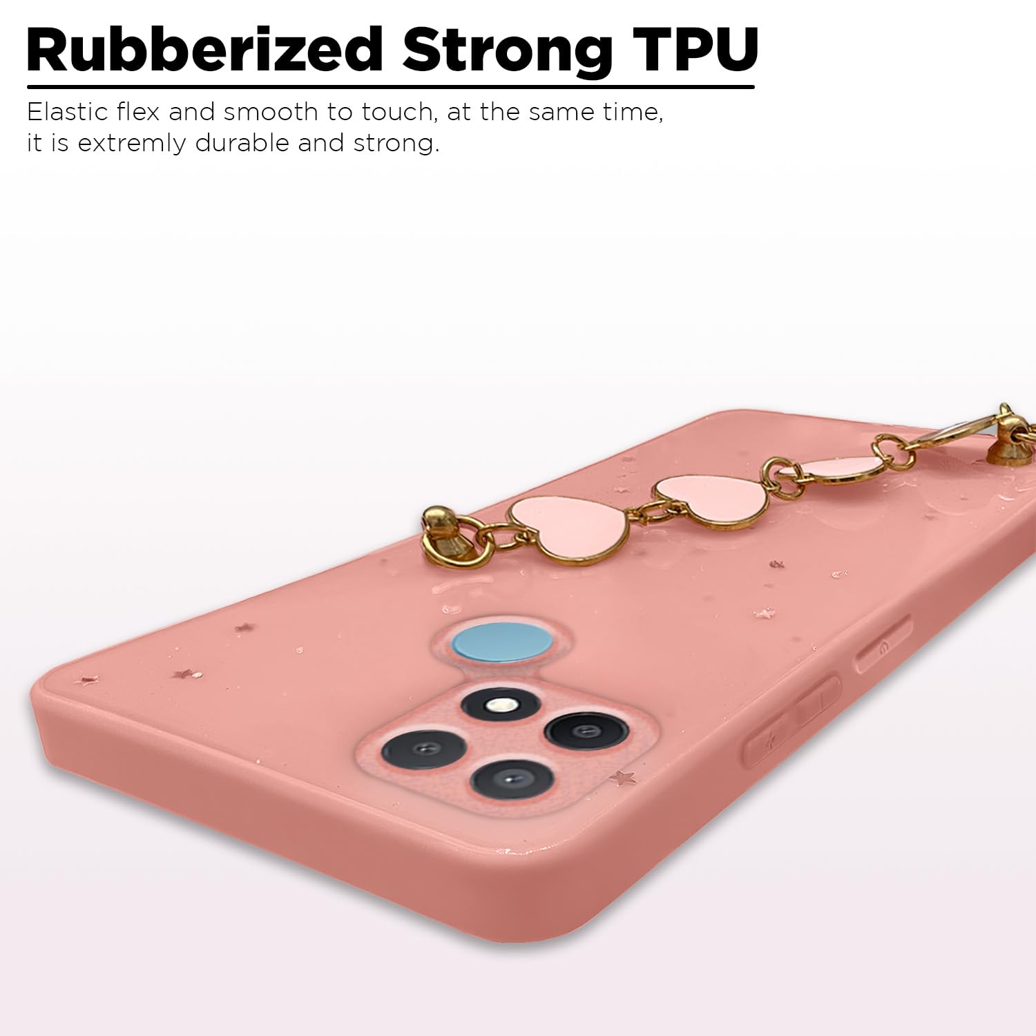 Pikkme Oppo A15/A15s Chain pink mobile back cover – photo 5