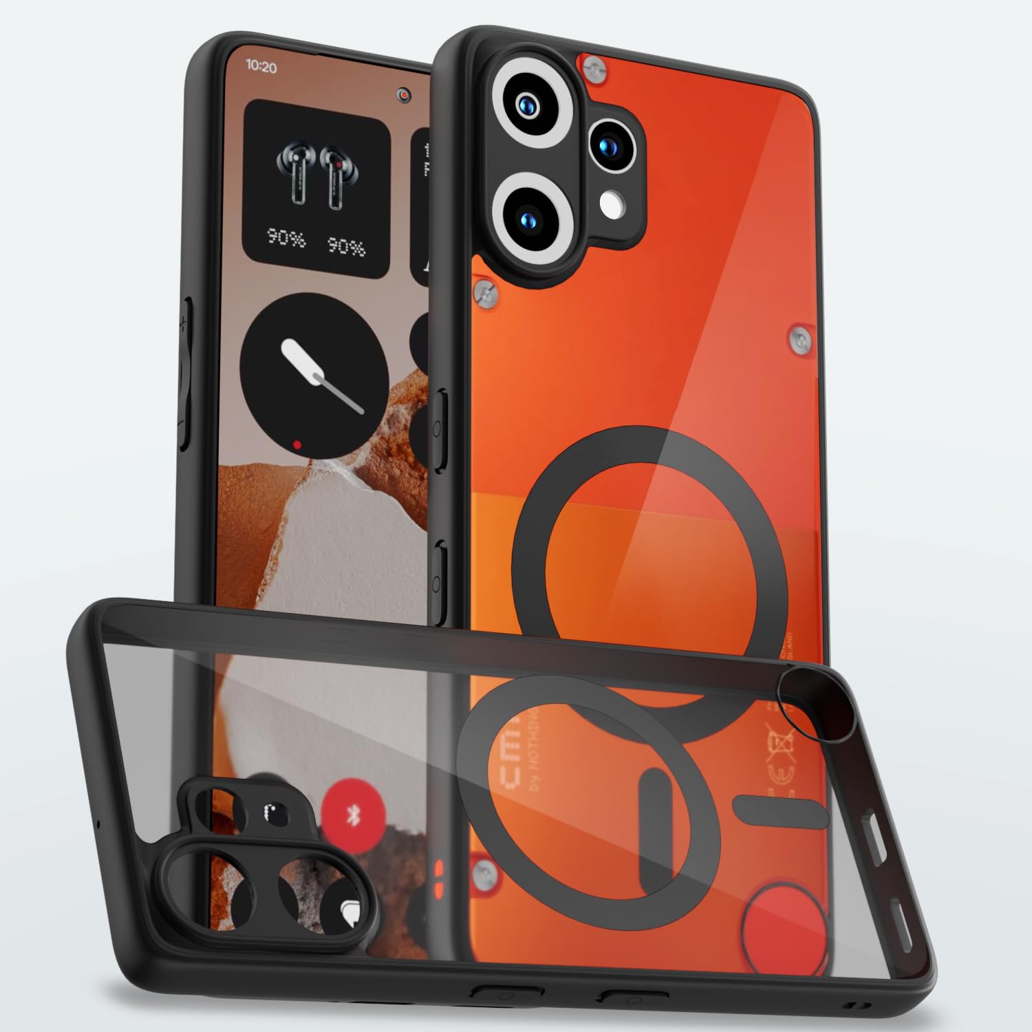 Pikkme CMF Phone 2 Pro 5G black mag-safe back cover
