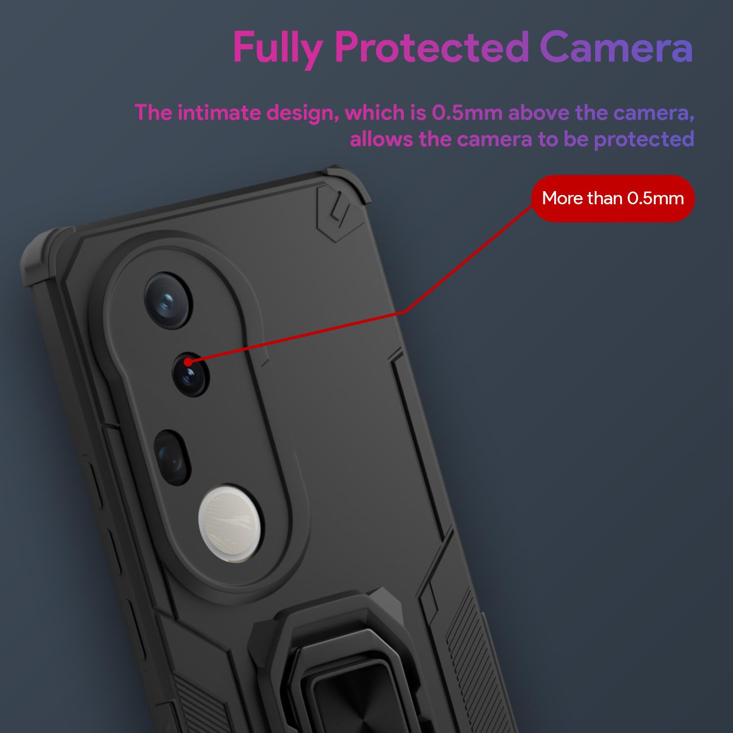 Pikkme Vivo T4 Ultra 5G black mobile cover – photo 6