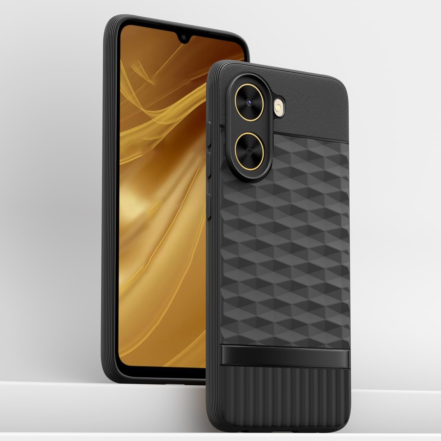 Pikkme Poco C71 / Redmi A5 Shockproof Soft Flexible Gencase Back cover (Black)