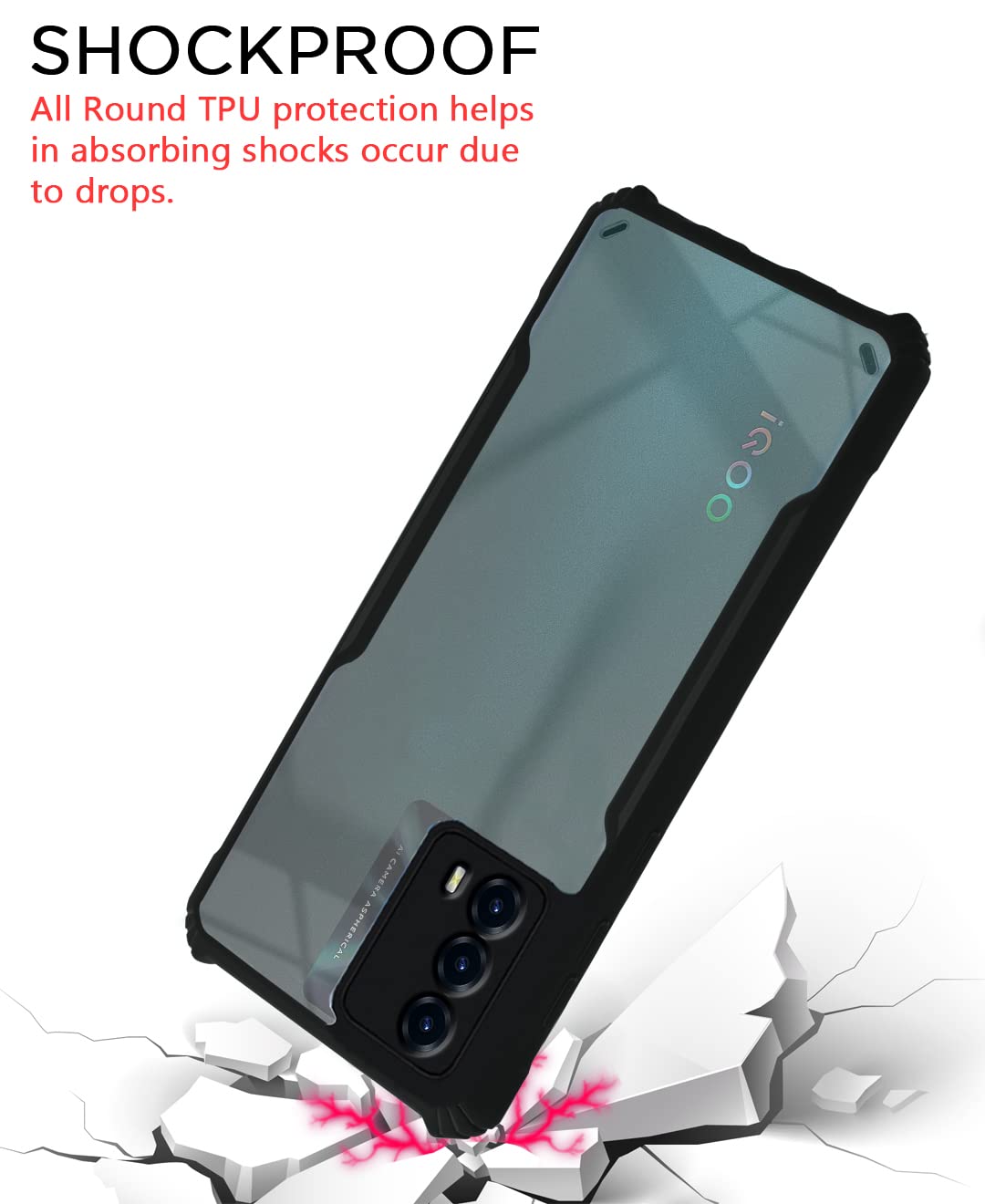 iQOO Z5 5G mobile back cover in black by Pikkme – photo 2
