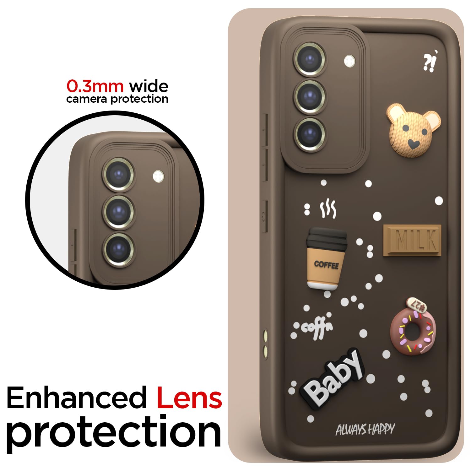 Brown mobile back cover for Samsung S21 FE 5G – Pikkme – photo 5
