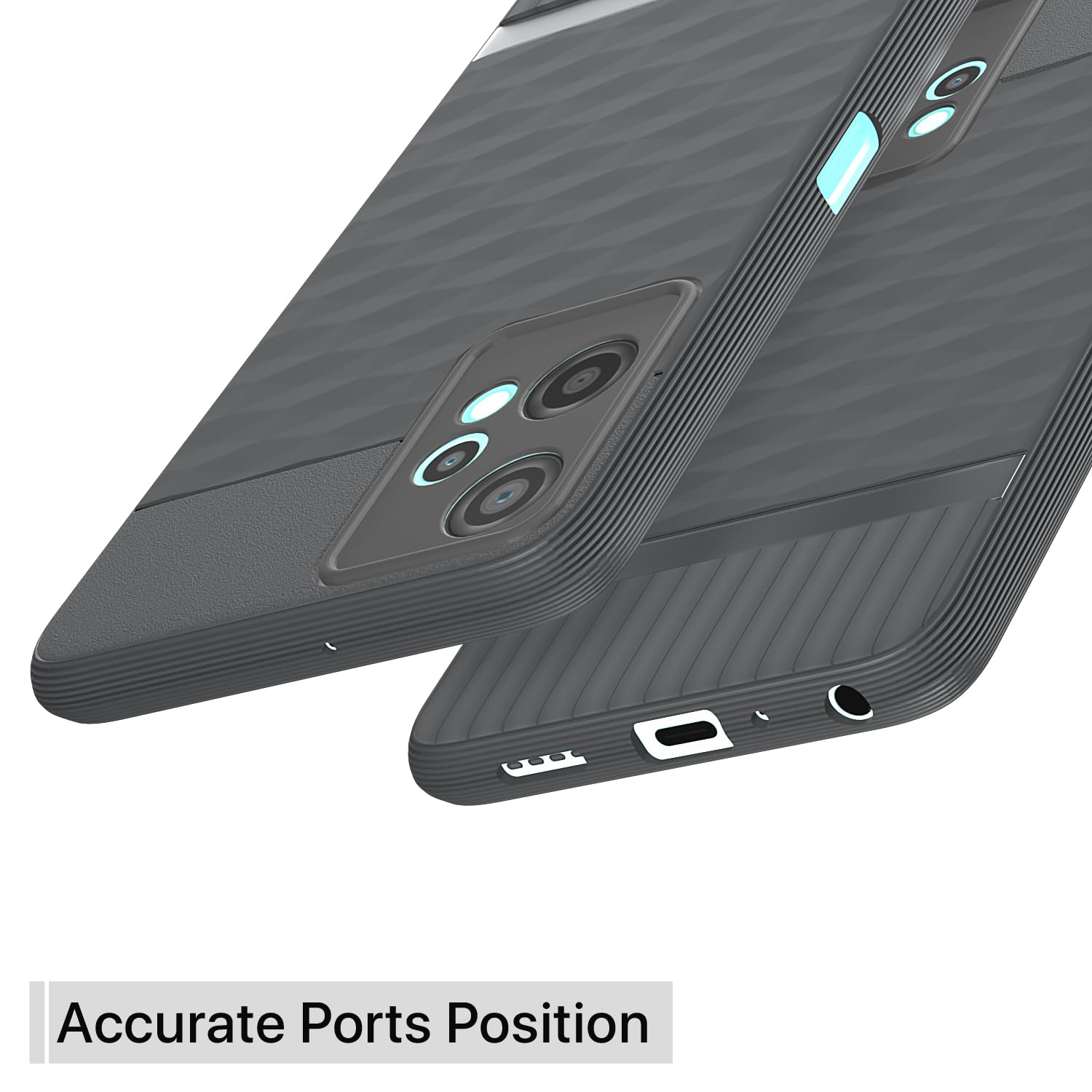 Pikkme OnePlus Nord CE 2 Lite 5G Gencase Back Cover (Grey)