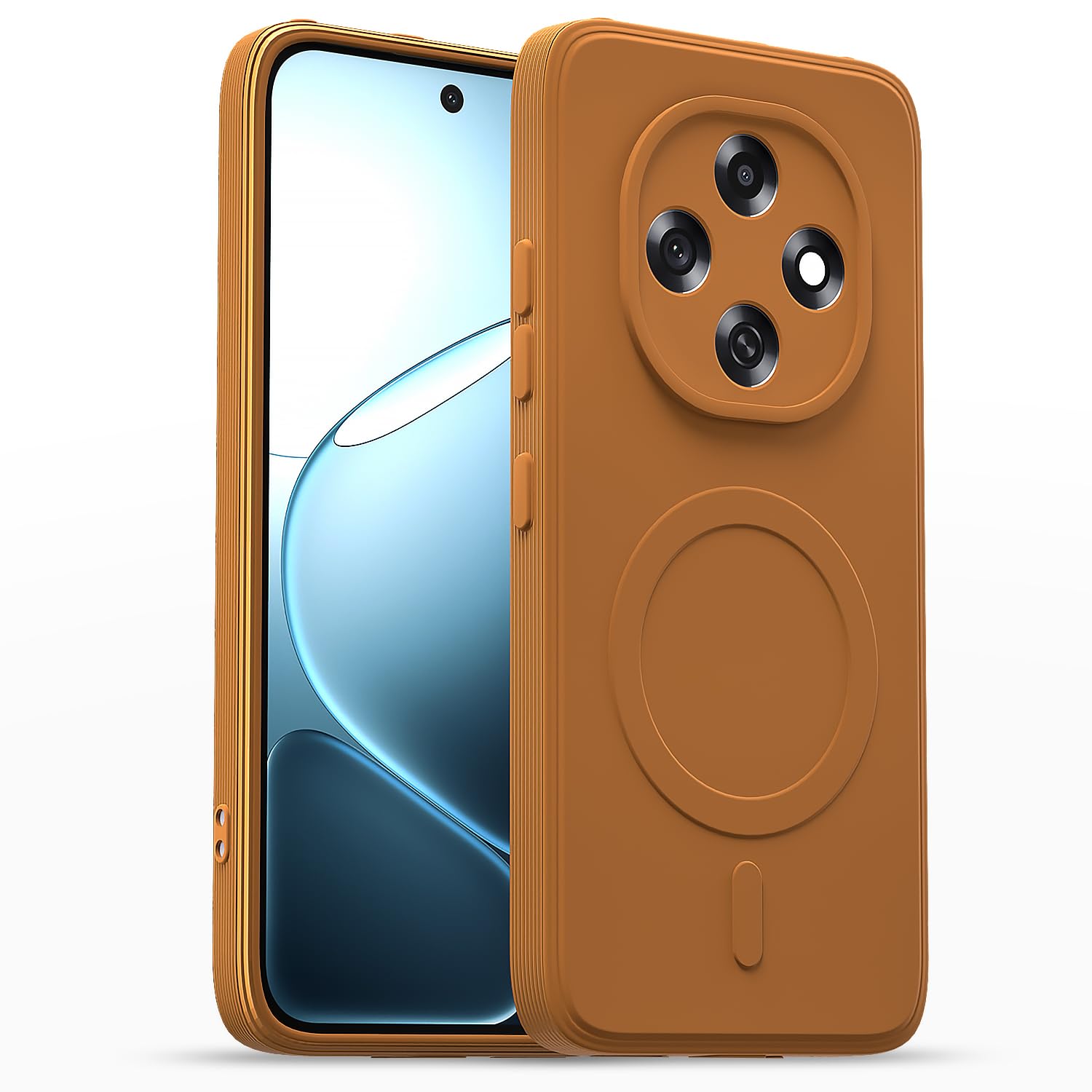 Orange MagSafe back cover for Oppo F31 Pro 5G – Pikkme