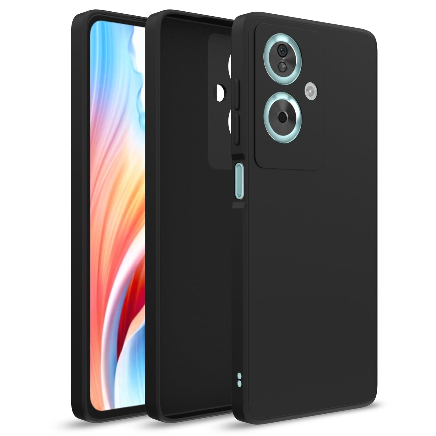 Oppo A79 5G Liquid Silicone Back Cover-Black