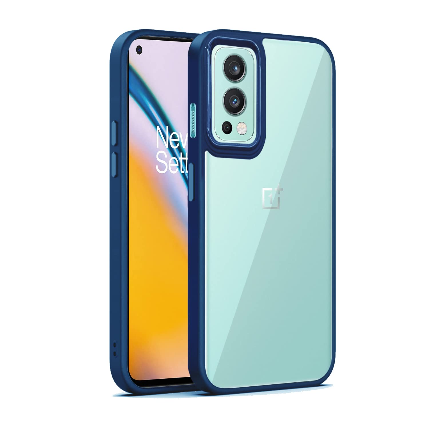 Pikkme blue Chrome mobile back cover for OnePlus Nord 2 5G