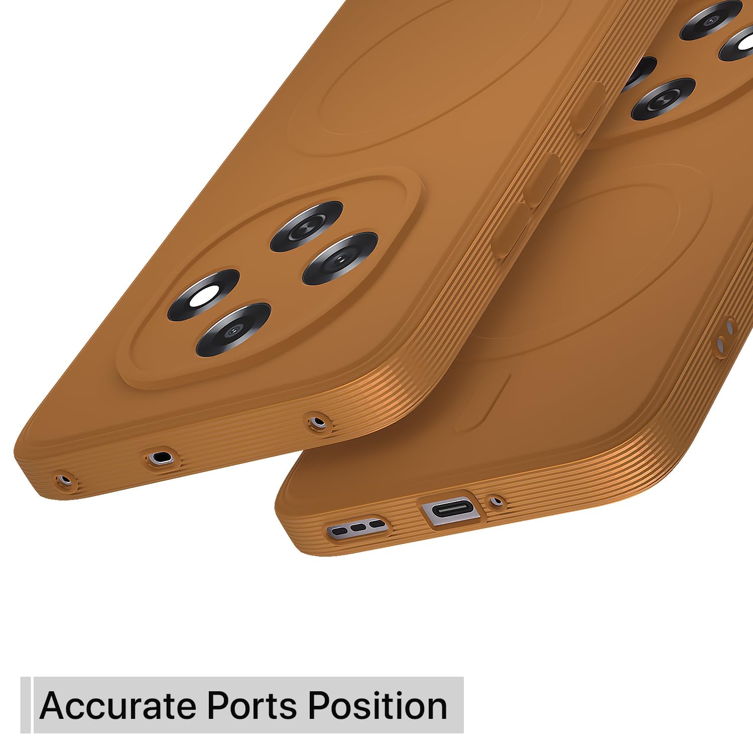 Pikkme orange MagSafe mobile cover for Oppo F31 Pro 5G – photo 4