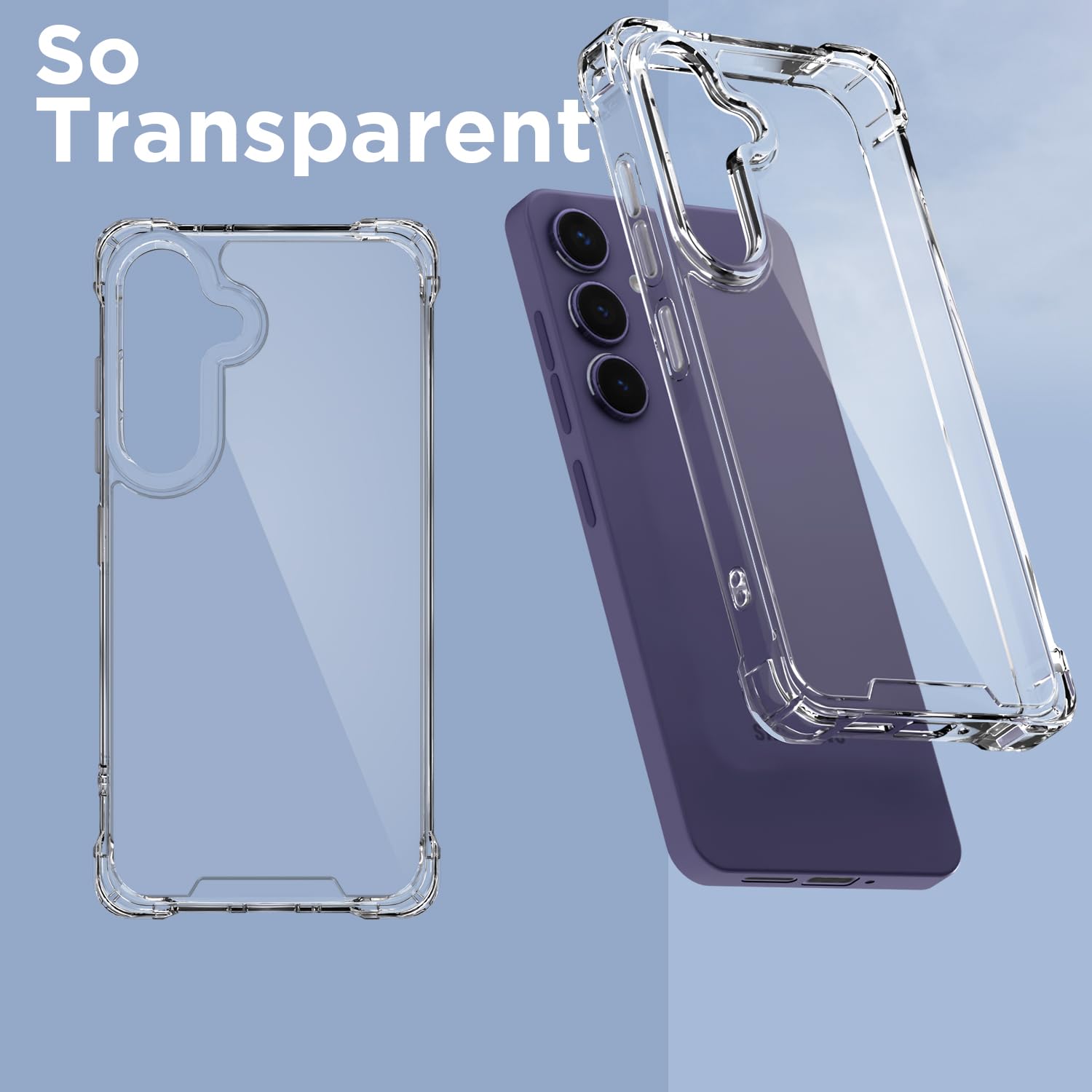 Pikkme Samsung S24/S25 5G transparent mobile back cover – photo 2