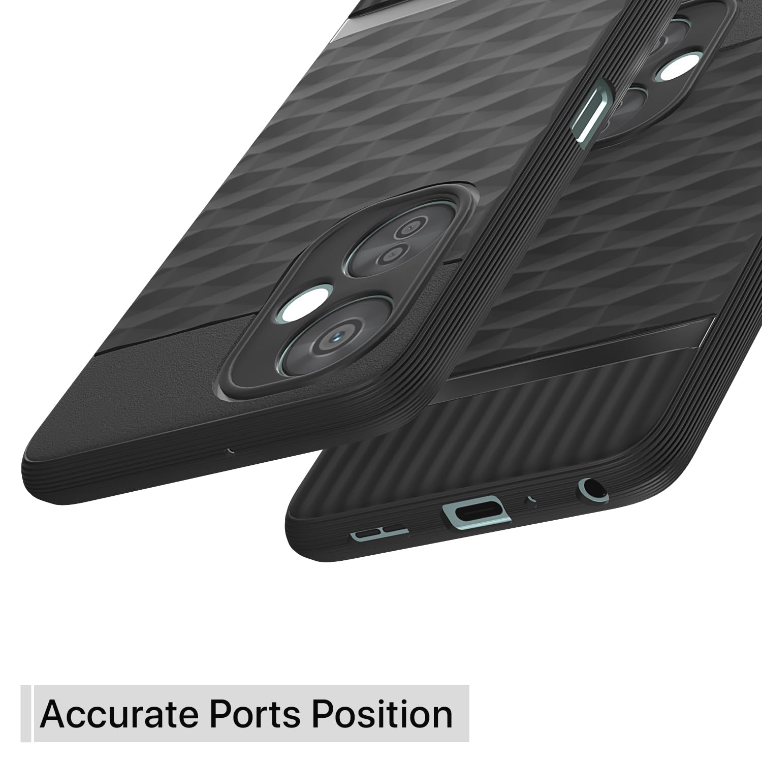 Pikkme OnePlus Nord Ce 3 Lite 5G Gencase Back Cover (Black)
