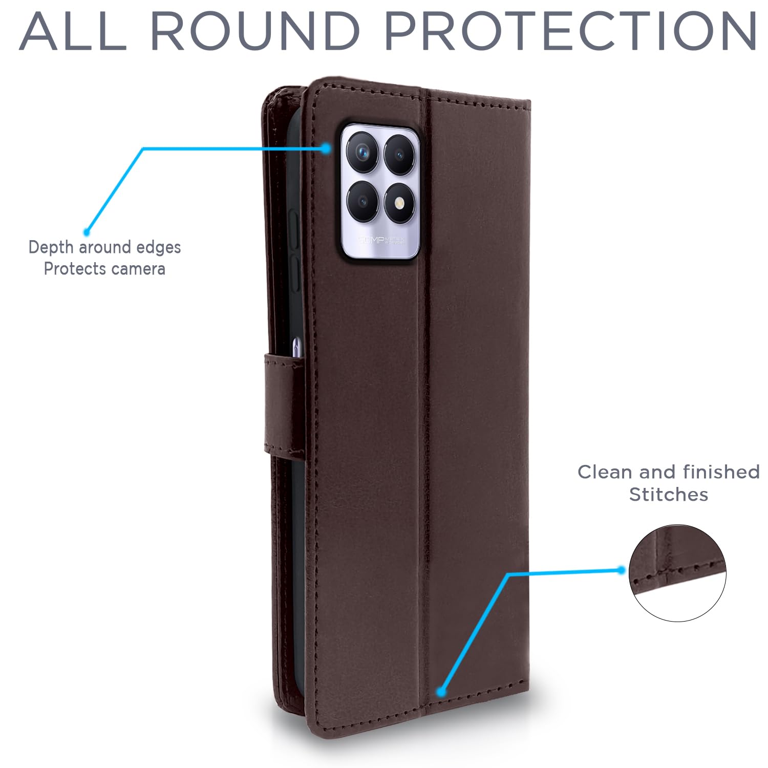 Pikkme coffee flip cover for Realme Narzo 50/8i 4G – photo 4