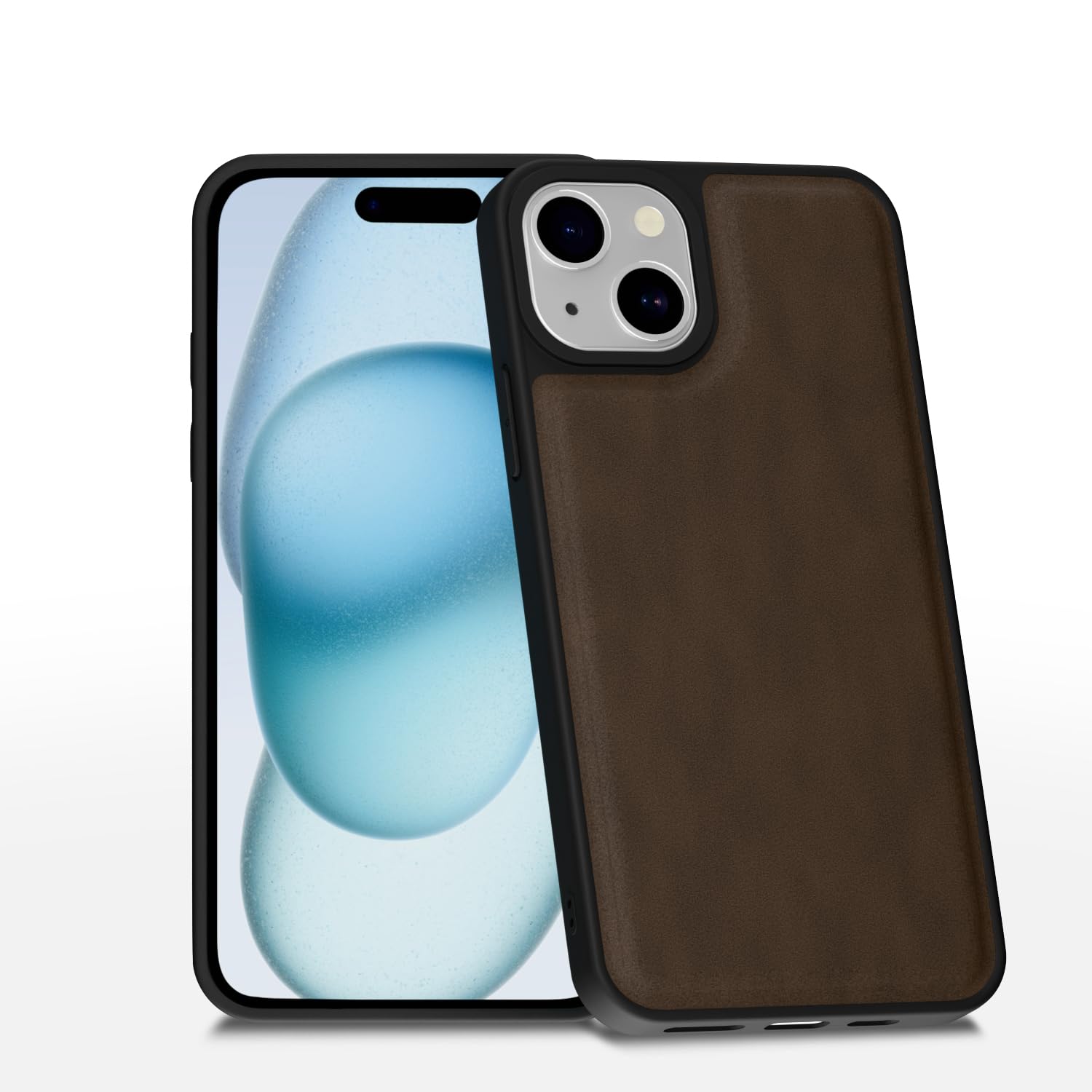 Pikkme brown Leather phone cover for iPhone 15