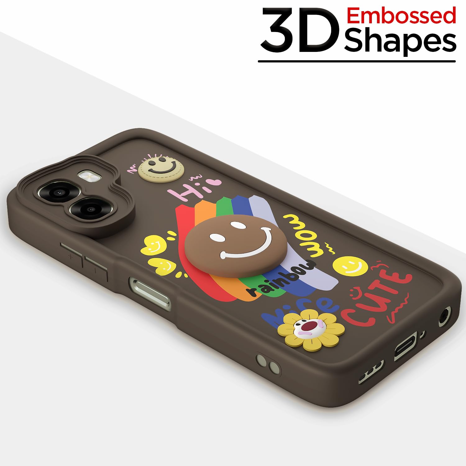 Pikkme Oppo A6X 5G Soft Silicone brown phone cover – photo 3