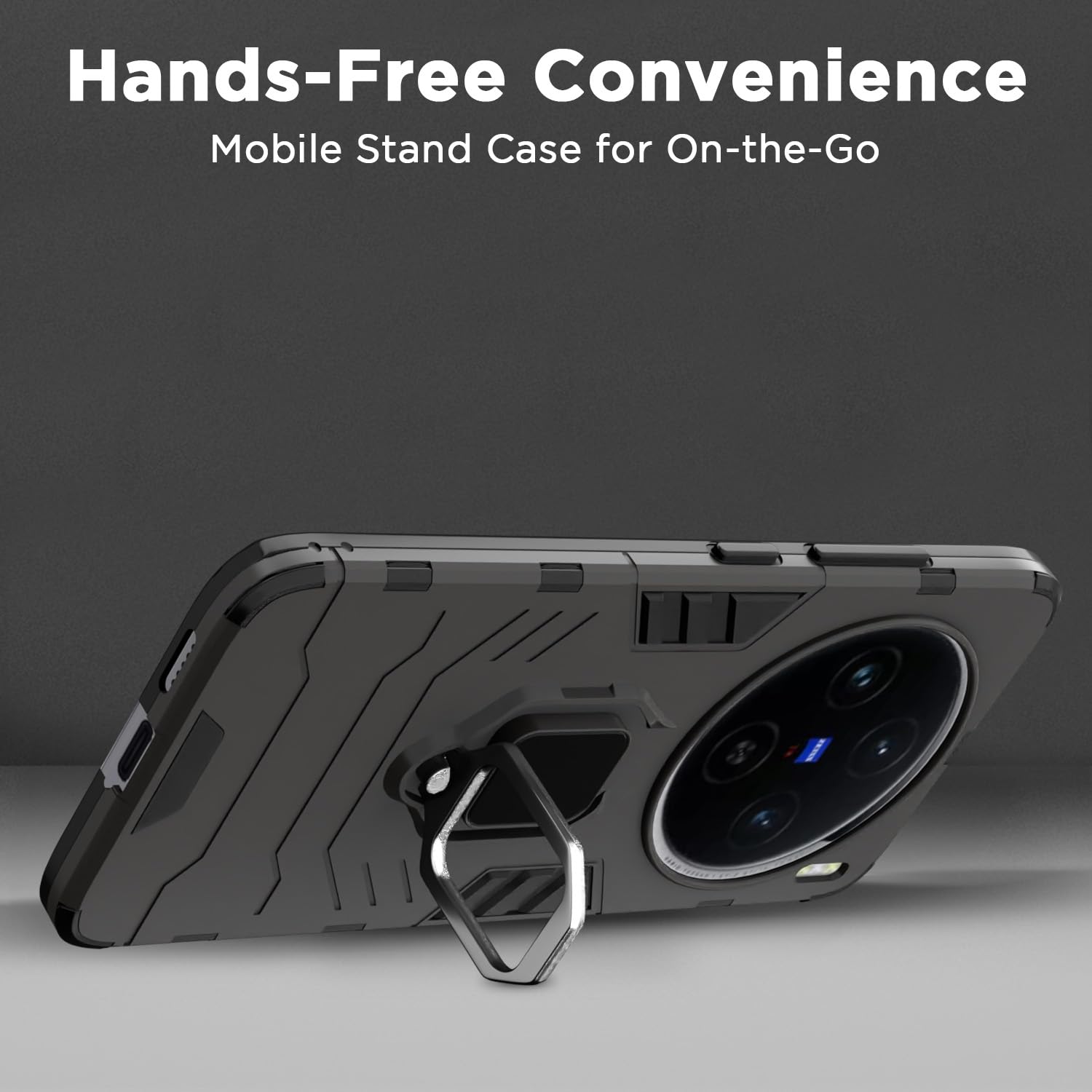Vivo X100 5G D5 Tough Armor mobile cover in black by Pikkme – photo 6