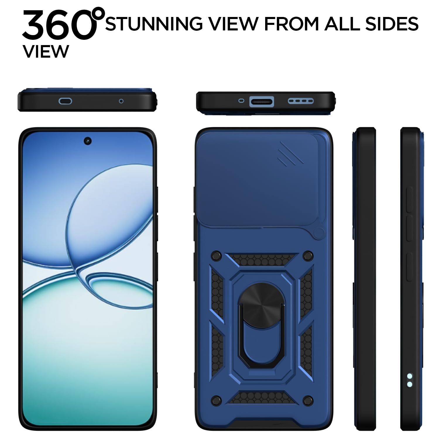 Blue mobile back cover for Realme 15T 5G/Narzo 90 5G/360 – Pikkme – photo 5