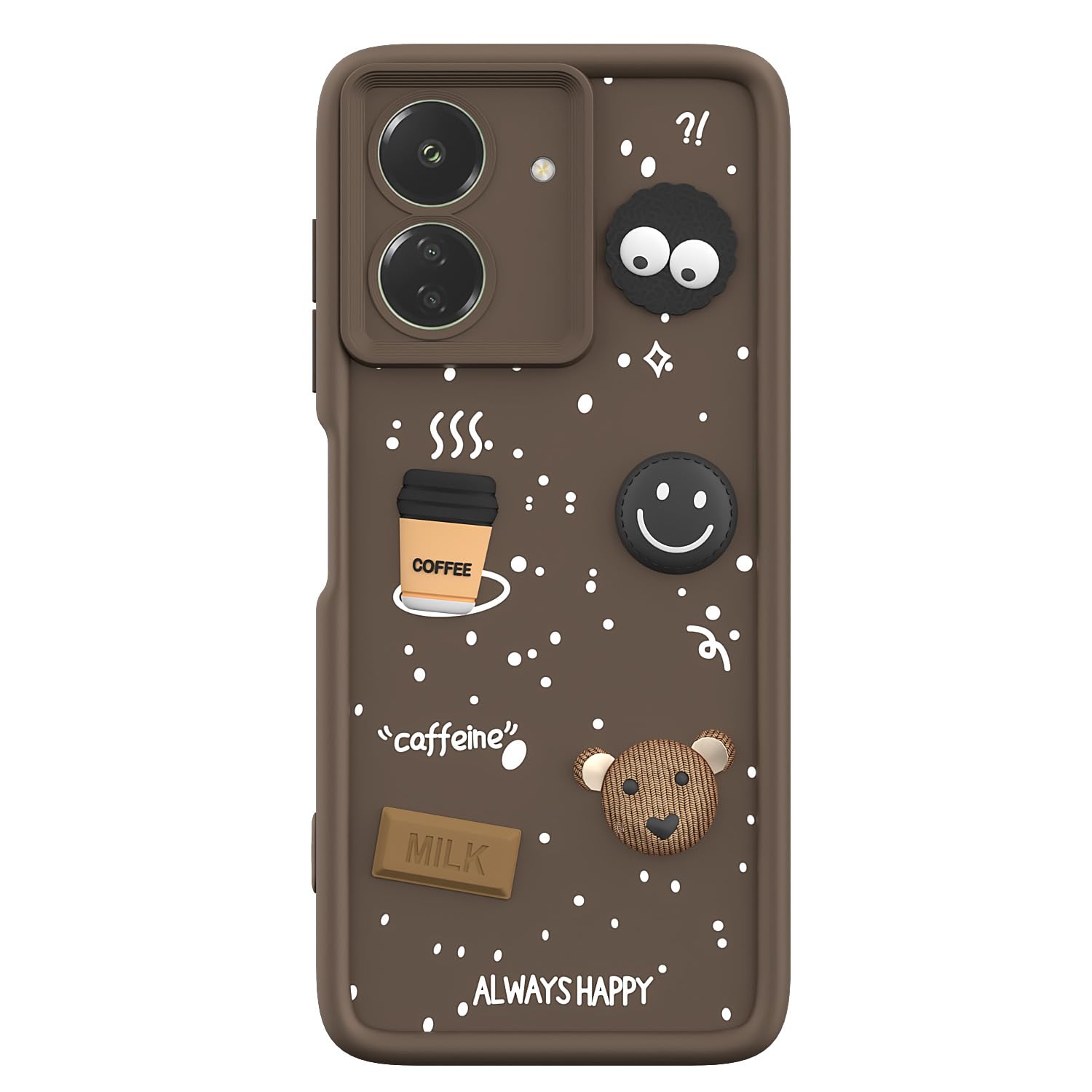 Pikkme Redmi 13C 4G/3D brown mobile back cover – photo 7