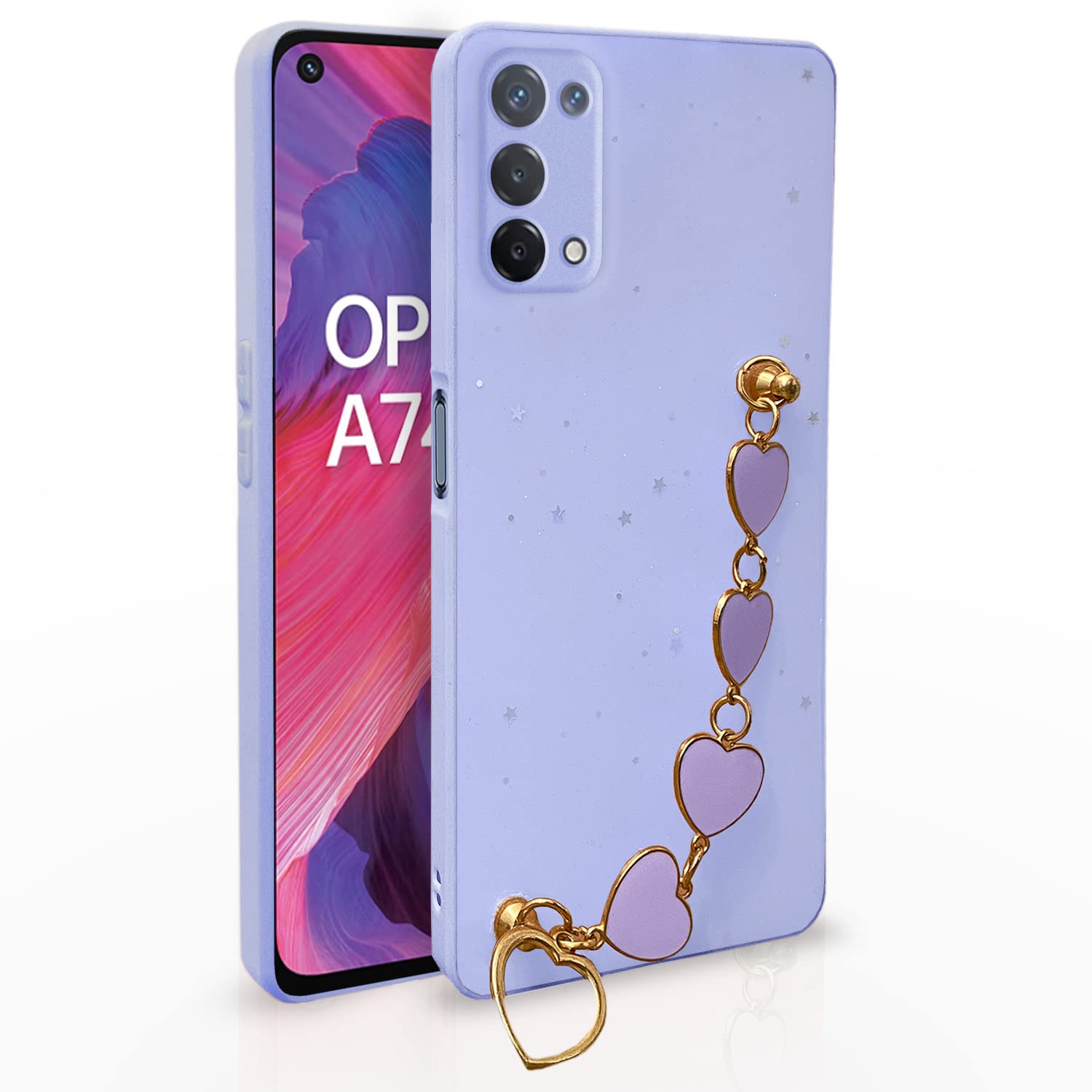 Pikkme purple back cover for Oppo A74 5G