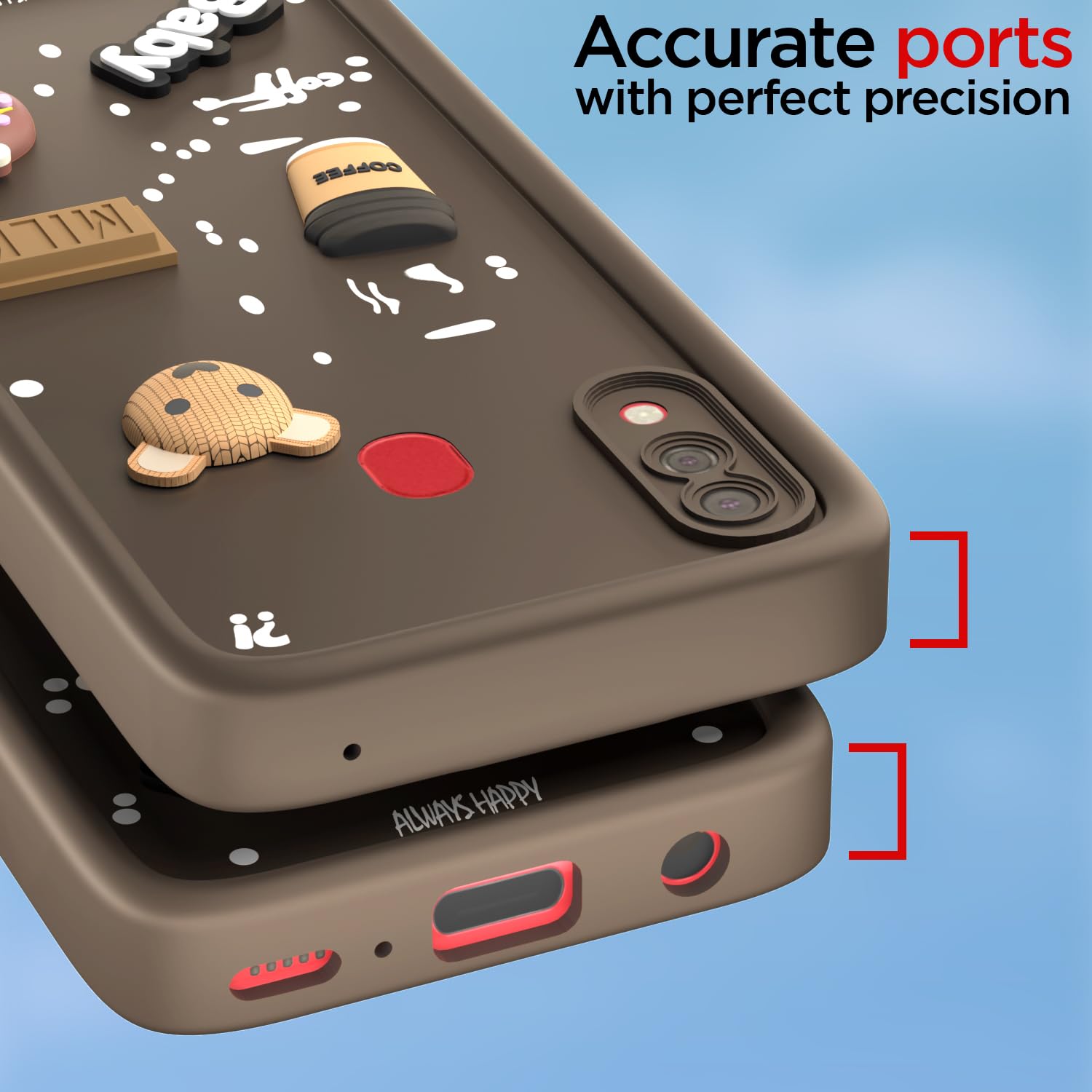 Brown back cover for Samsung A20/A30/M10s – Pikkme – photo 4