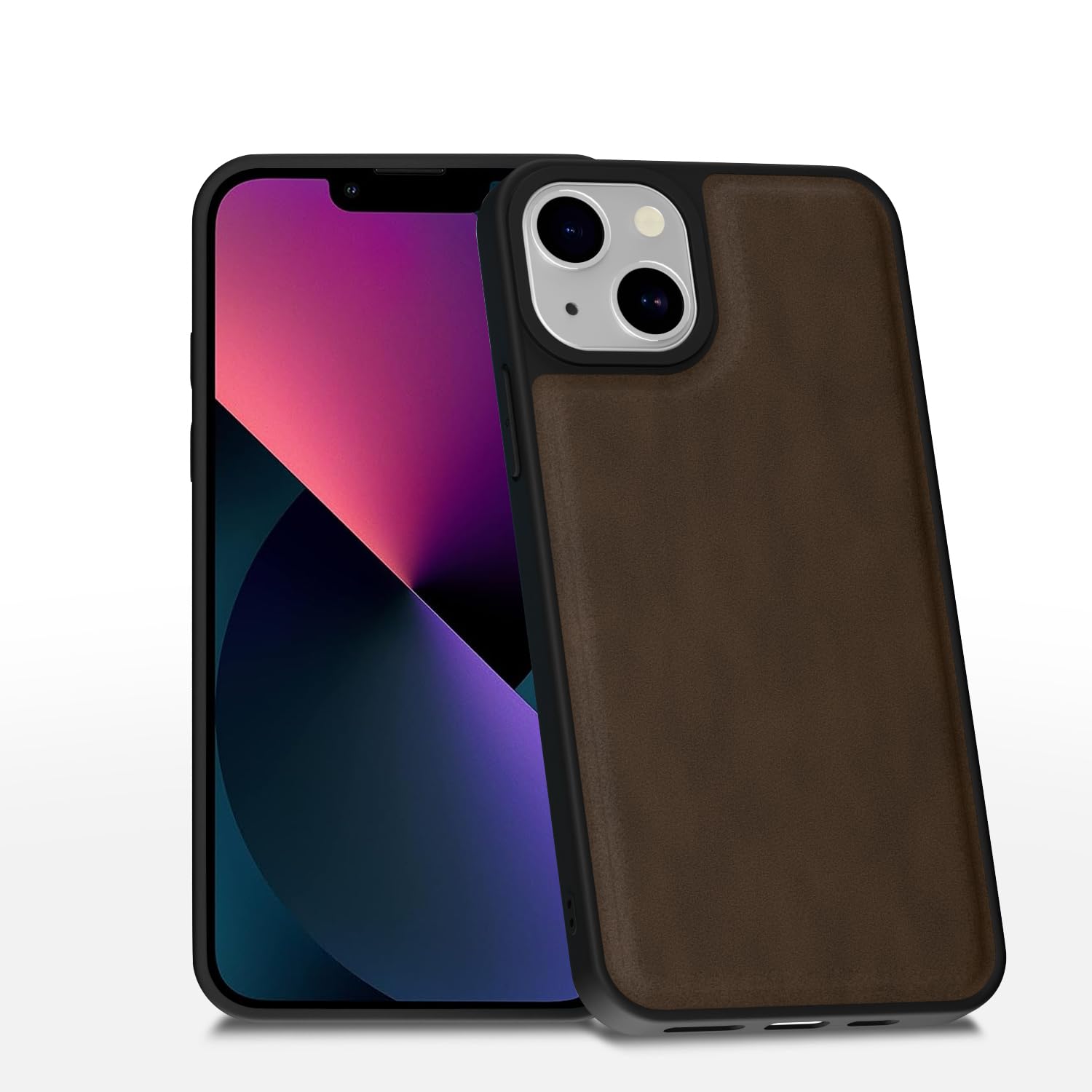 Pikkme brown mobile back cover for iPhone 13