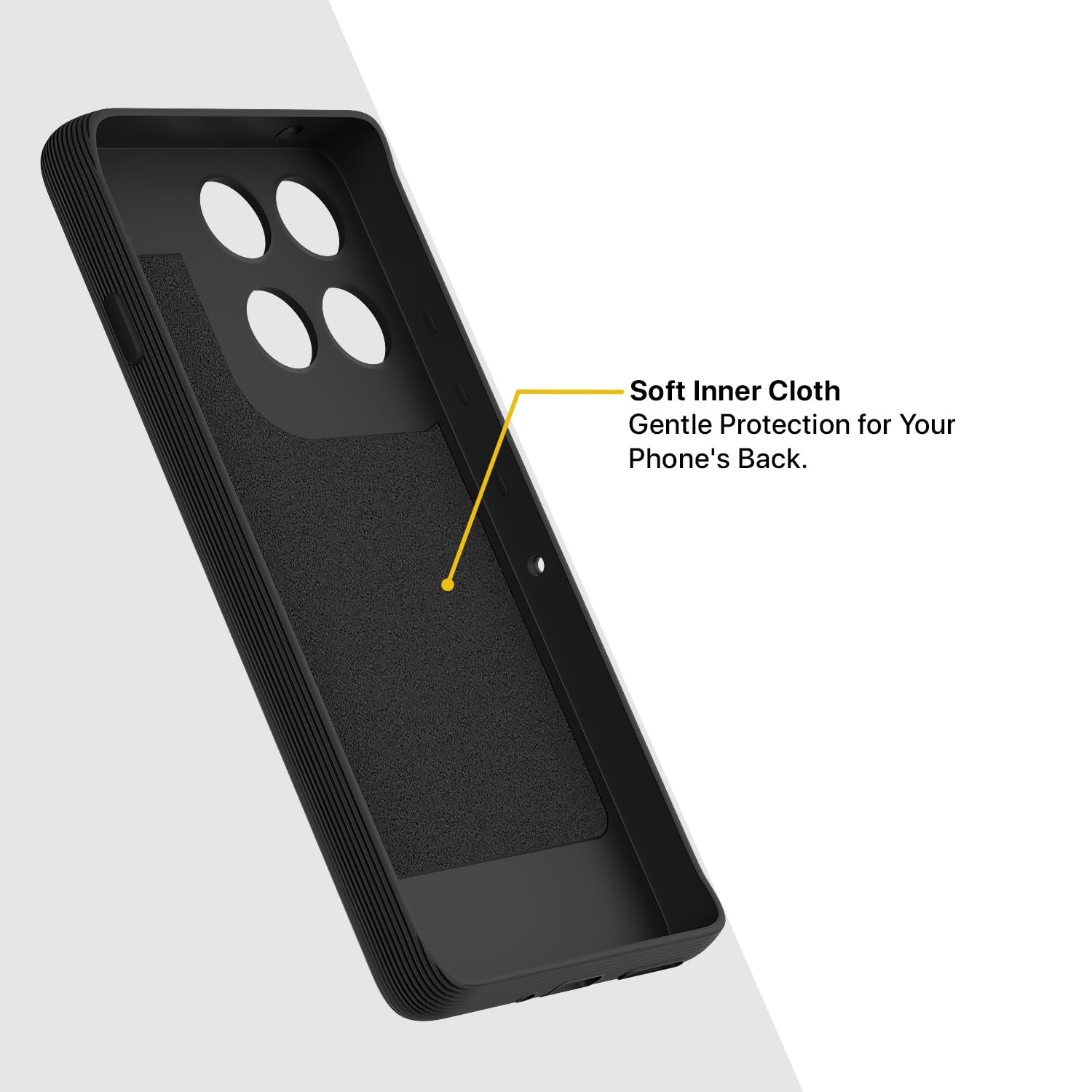 Pikkme Motorola Moto Edge 60 Pro 5G Shockproof Stylish Cartoon Back Cover (Black)