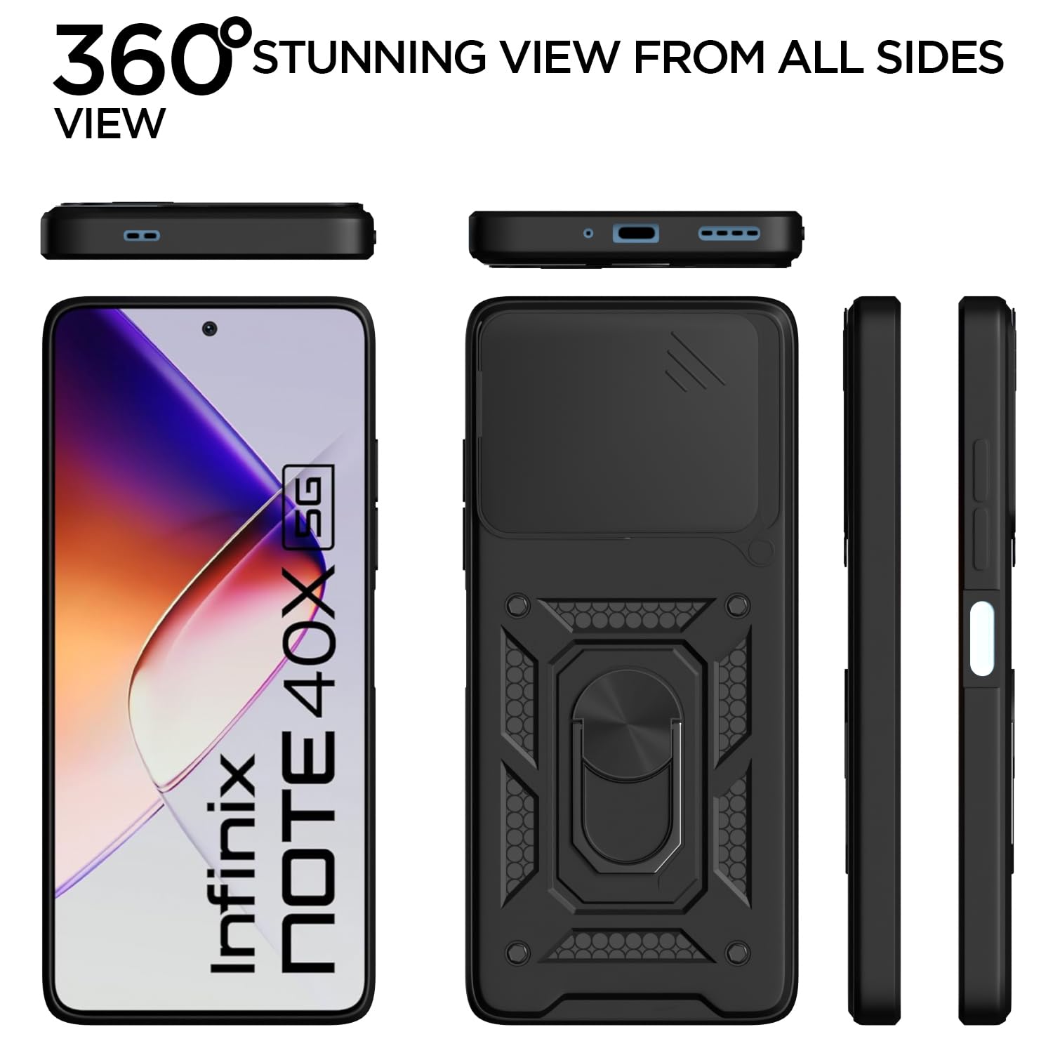 Pikkme Infinix Note 40x 5G/360 black back cover – photo 5
