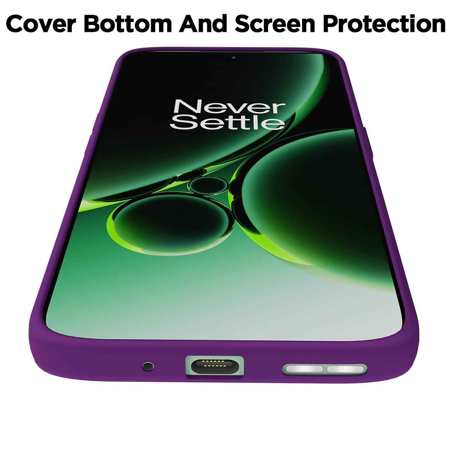 Pikkme OnePlus Nord 3 5G Super Soft Silicone Back Cover (Violet)