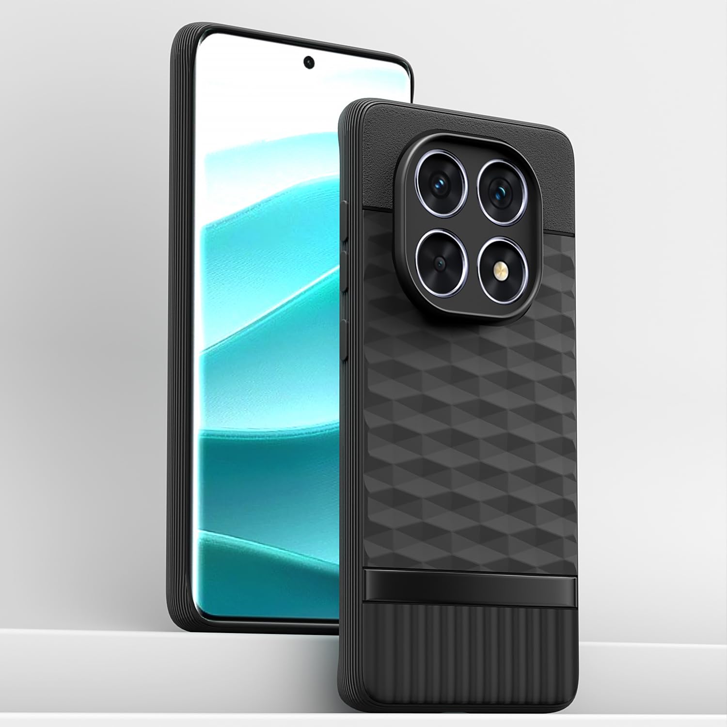 Pikkme Redmi Note 14 Pro 5G Gencase Back Cover (Black)