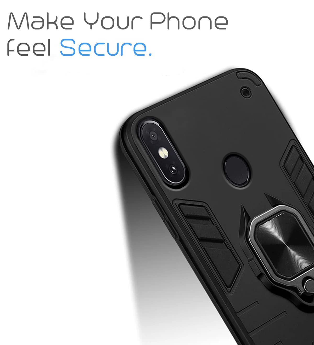 Redmi Note 5 Pro D5 Tough Armor mobile cover in black by Pikkme – photo 6