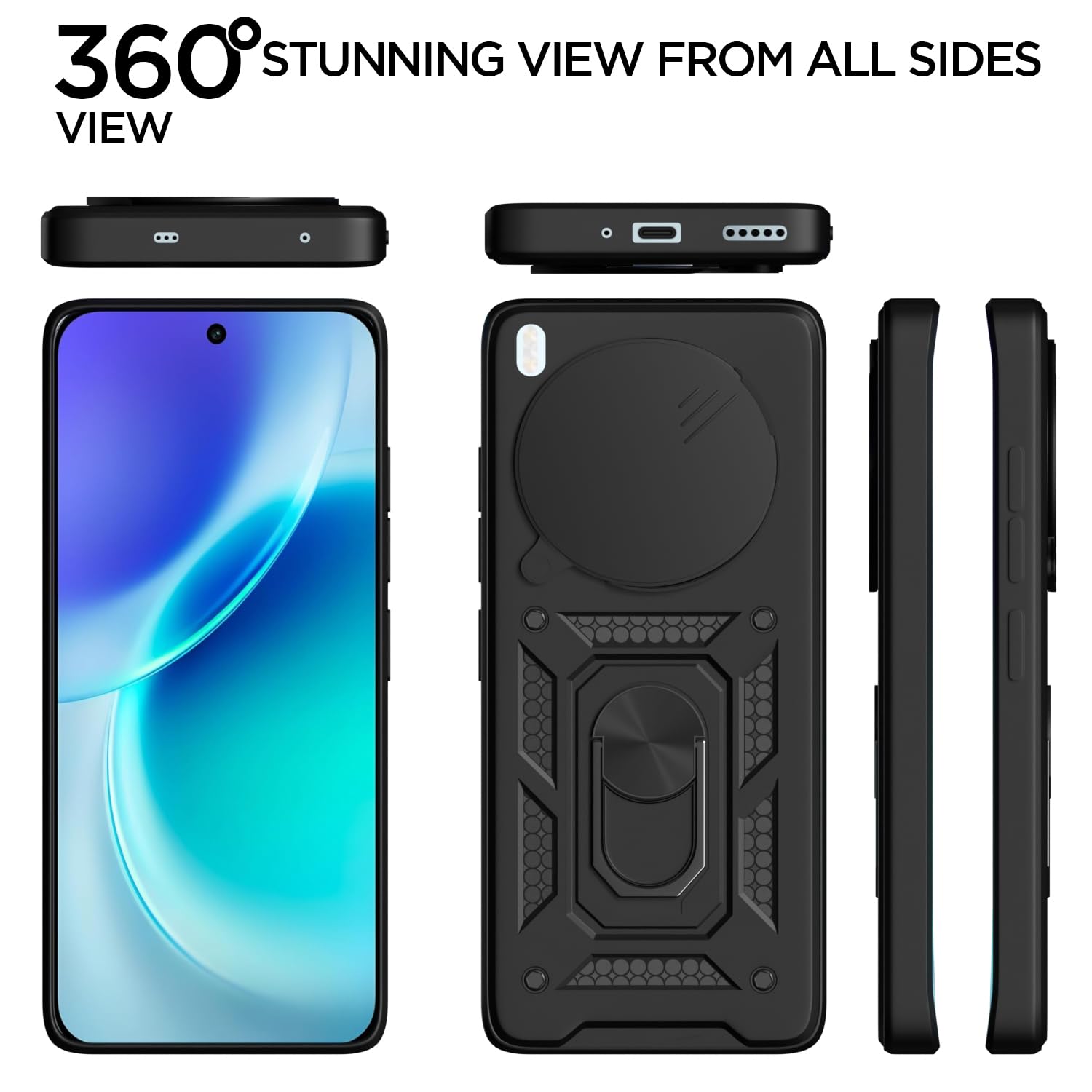 Vivo X300 5G/360 mobile cover in black by Pikkme – photo 5