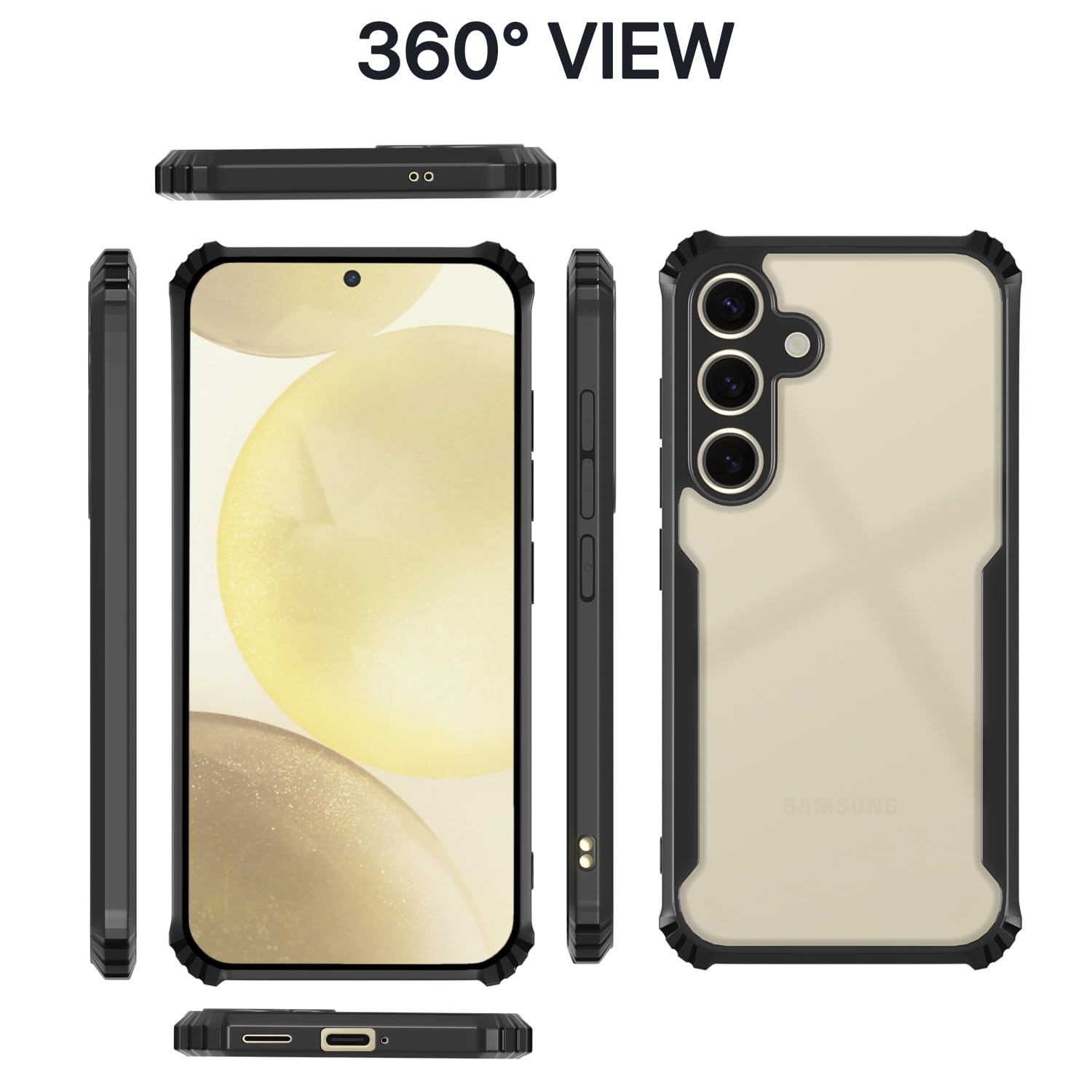 Pikkme Samsung Galaxy A55 5G Eagle Back Cover (Black)