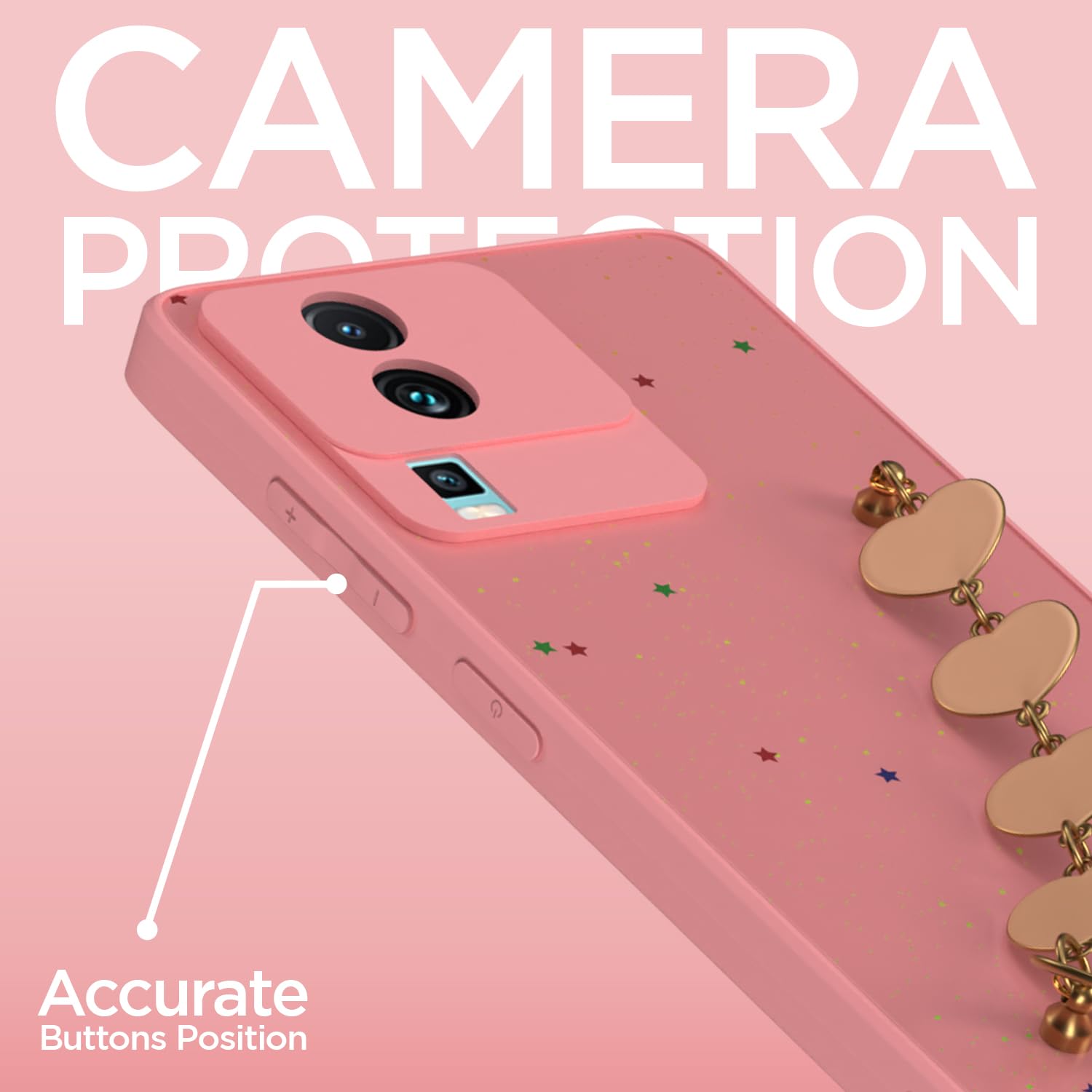 Pikkme iQOO Neo 7/Neo 7 Pro 5G Chain pink phone cover – photo 3