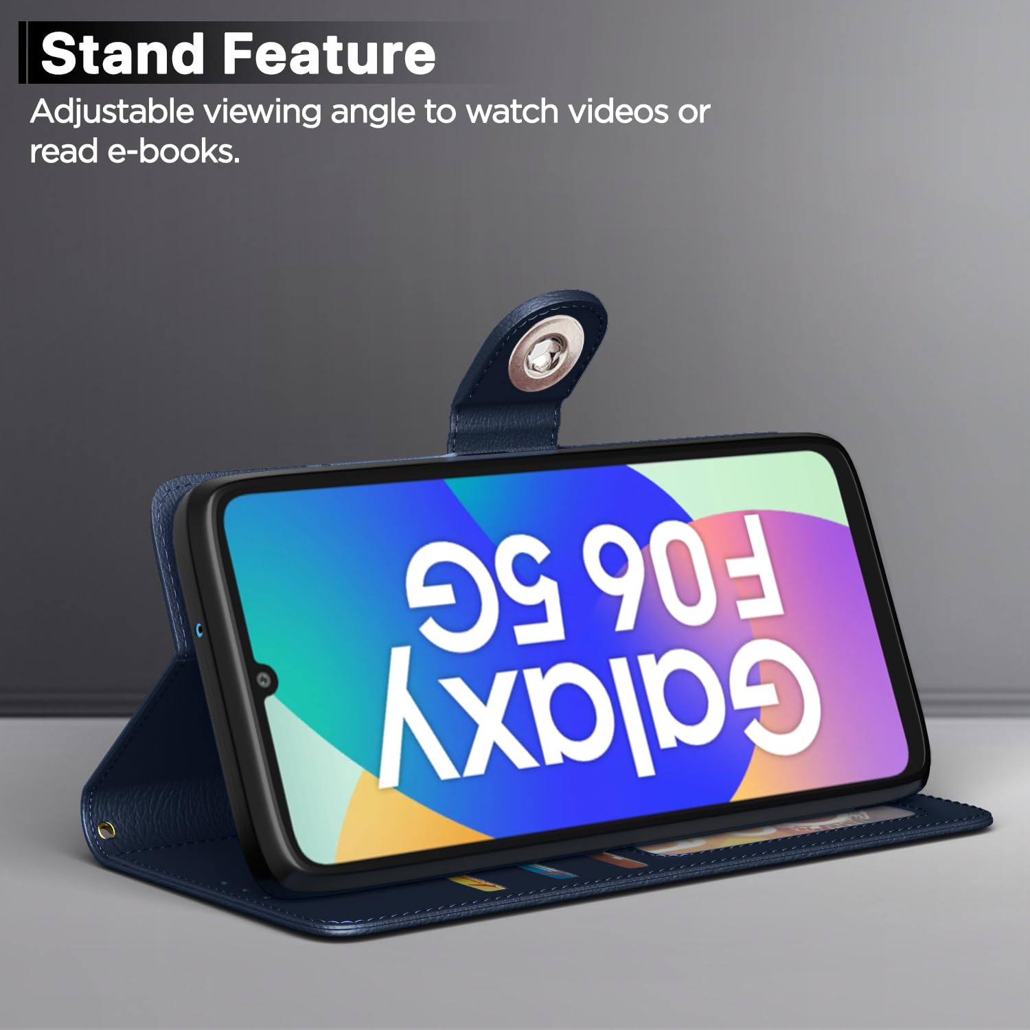 Blue Button flip cover for Samsung F06/M06 5G – Pikkme – photo 3