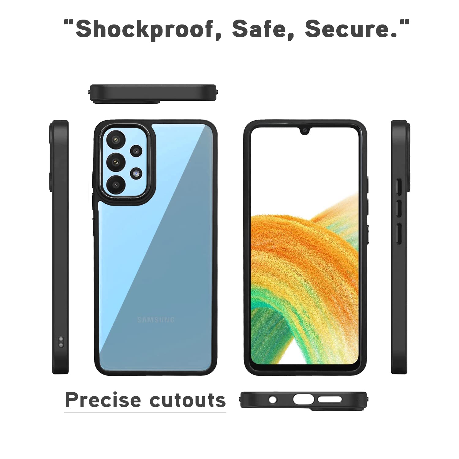 Black mobile back cover for Samsung A33 5G – Pikkme – photo 3