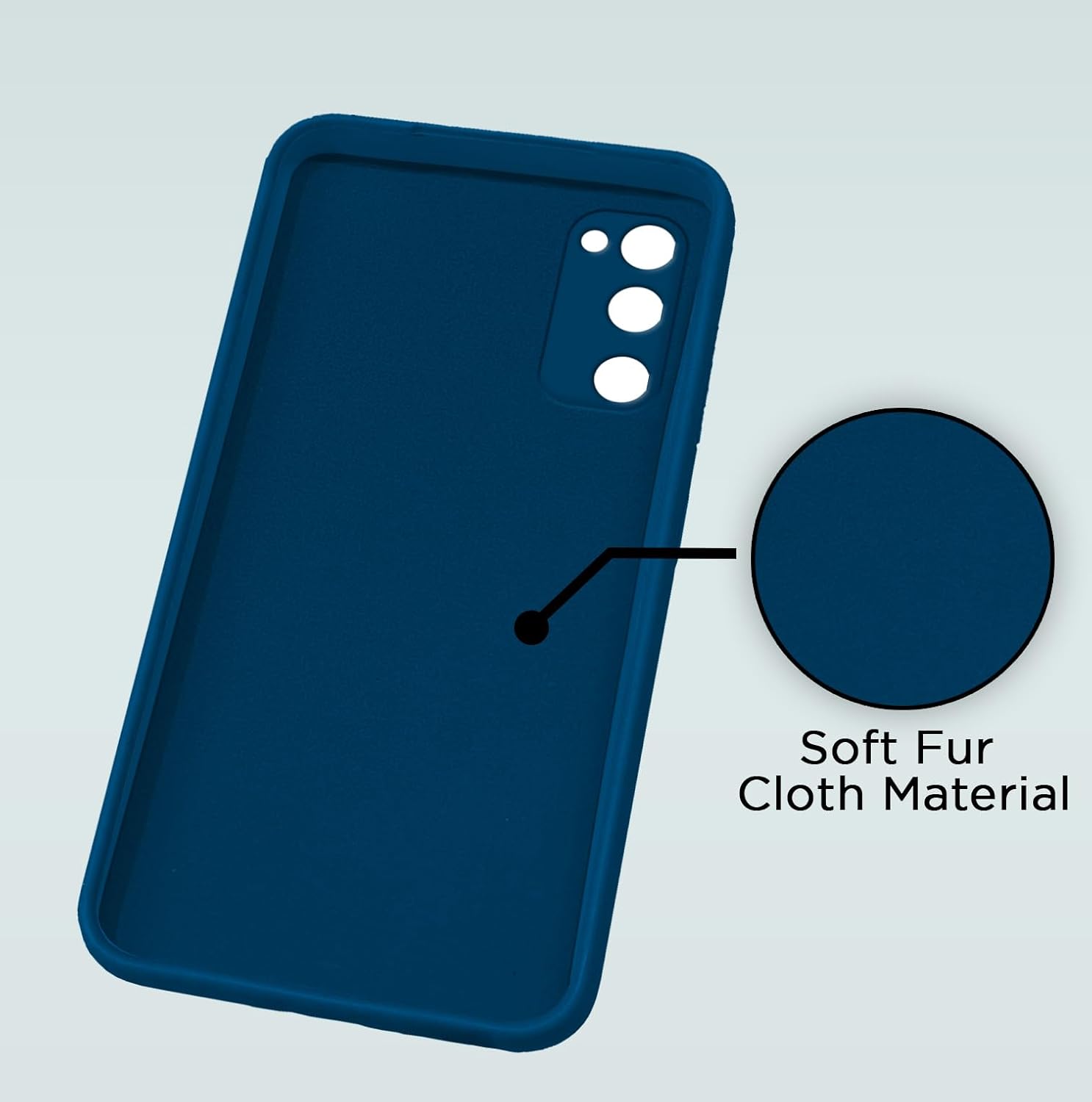 Pikkme Samsung Galaxy S20 FE / S20 FE 5G Soft Matte Silicone Shockproof Case | Blue