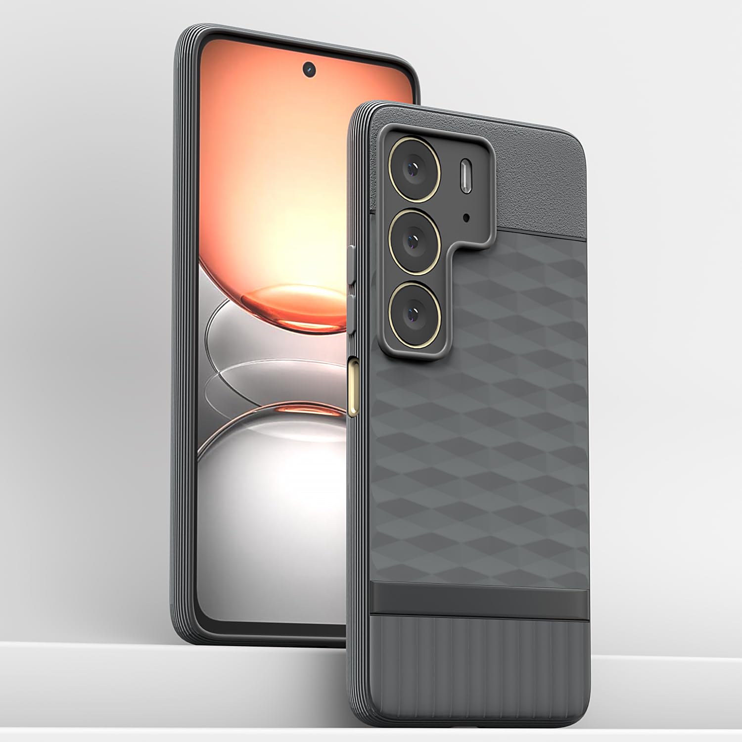 Pikkme Realme C75 Gencase Back Cover (Grey)