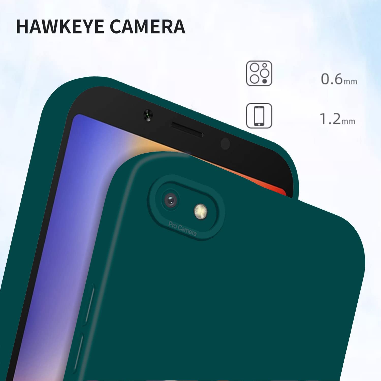 Pikkme Mi Redmi 6A Liquid Siliconee Back Cover | Green