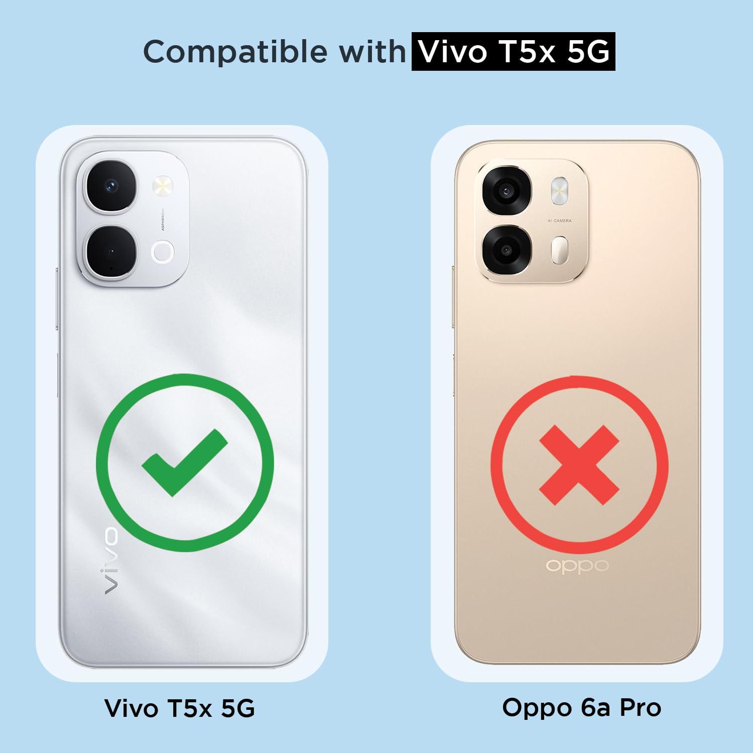 Vivo T5x/Y51 Pro/iQOO Z11x 5G MagSafe mobile back cover in transparent mag-safe by Pikkme – photo 4