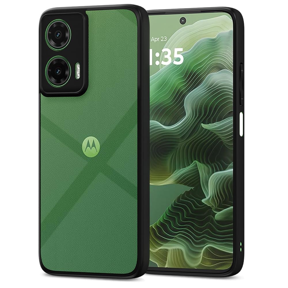 Pikkme black mobile cover for Moto G35 5G