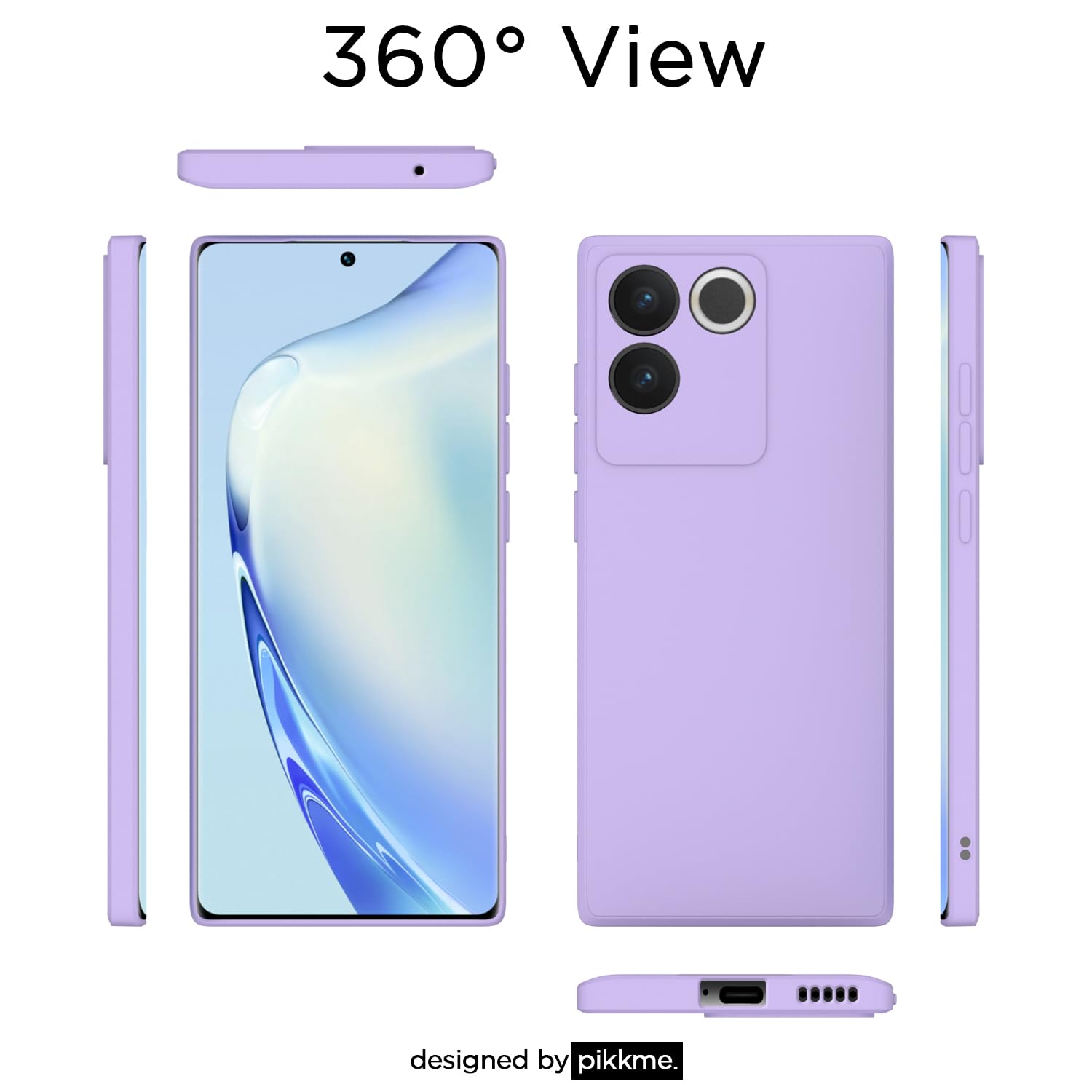 Purple Matte mobile cover for iQOO Z7 Pro 5G – Pikkme – photo 2