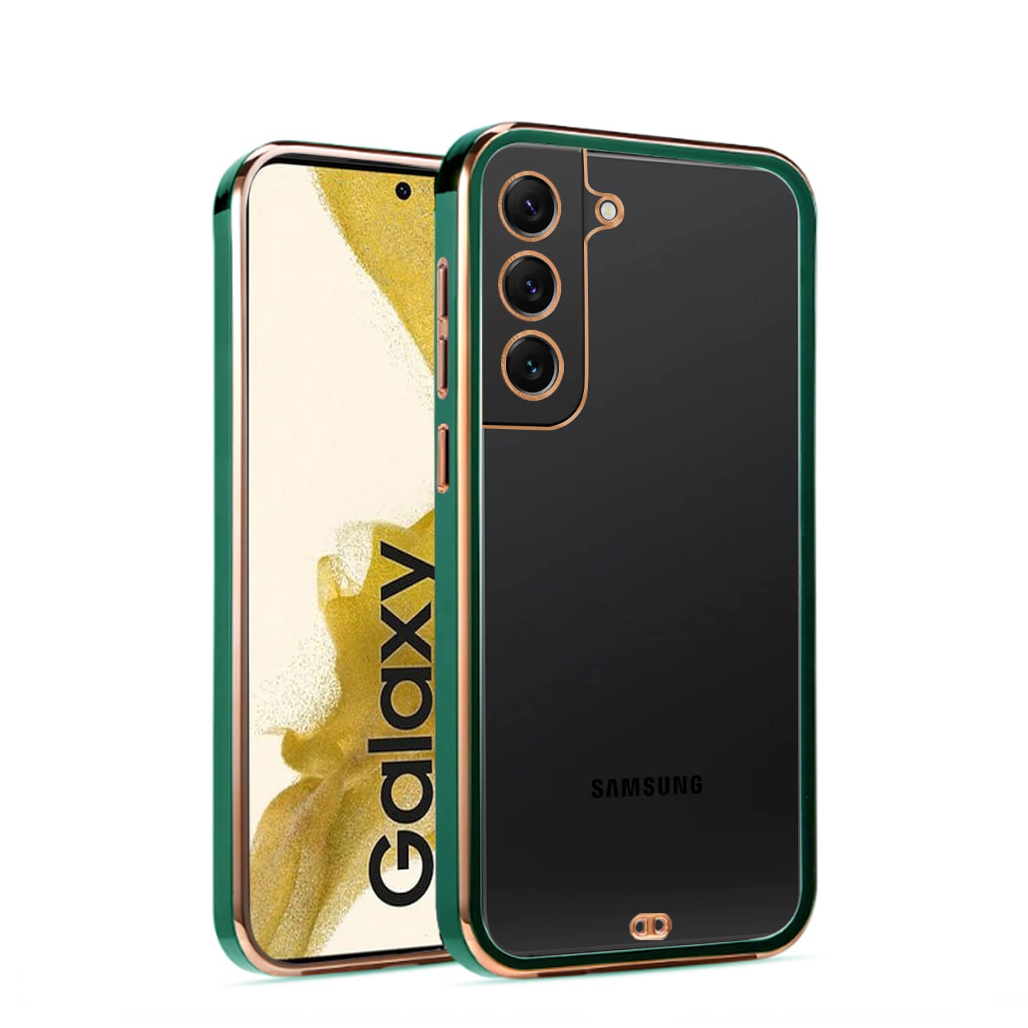Pikkme green mobile back cover for Samsung S22