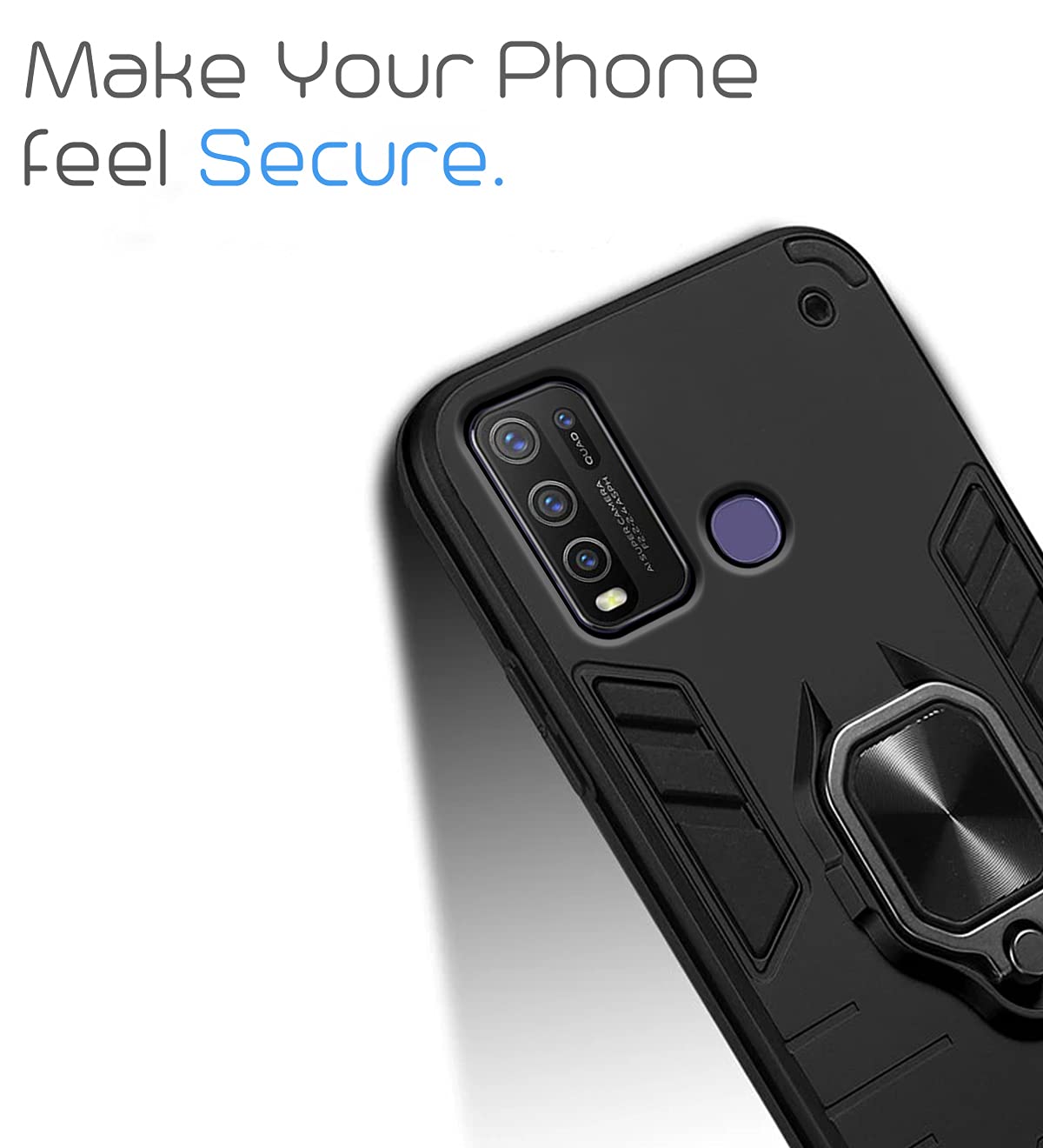 Black D5 Tough Armor phone cover for Vivo Y50 – Pikkme – photo 6