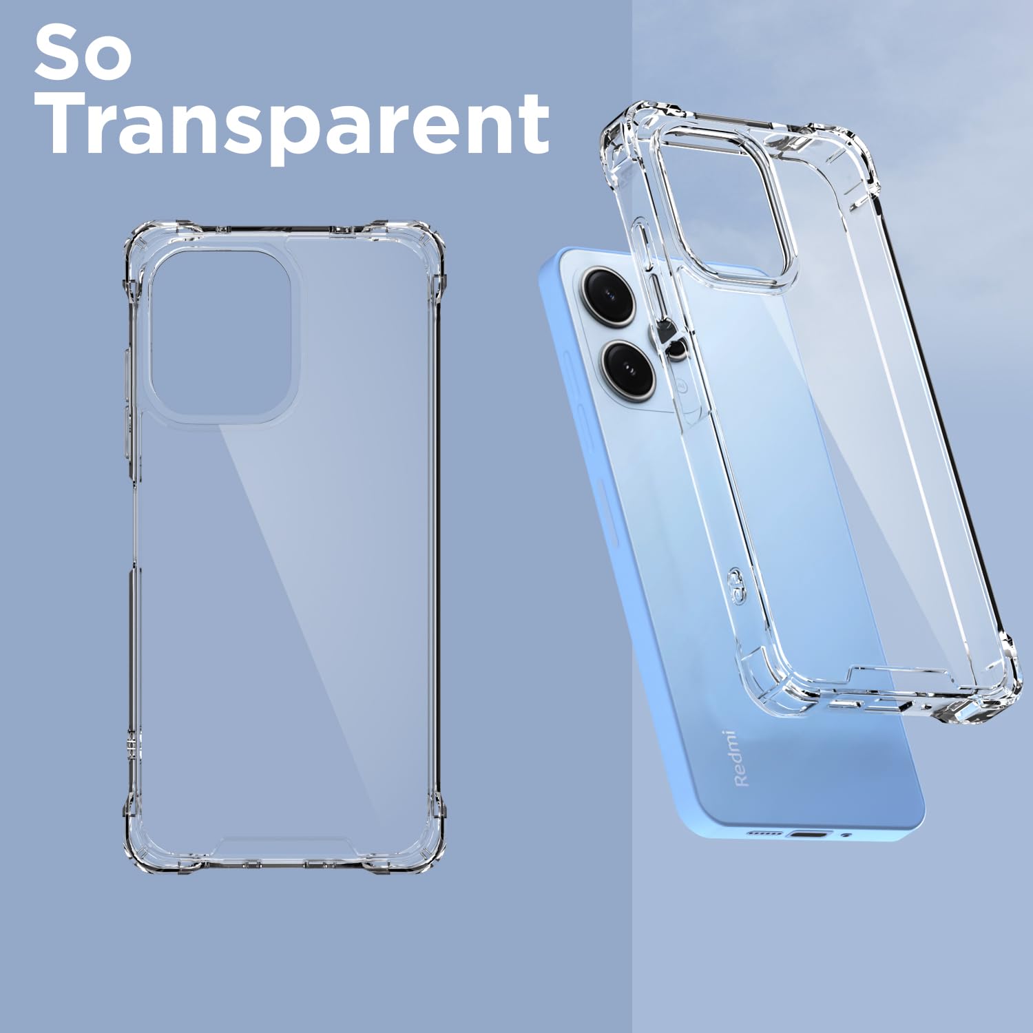 Pikkme Redmi 12 4G PC-TPU transparent back cover – photo 2
