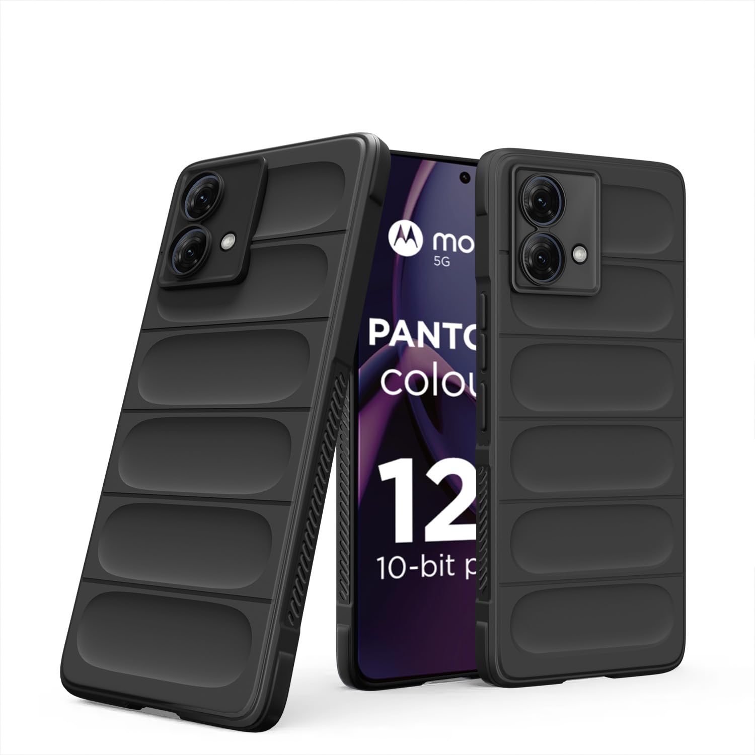 Pikkme Moto G84 5G black mobile cover