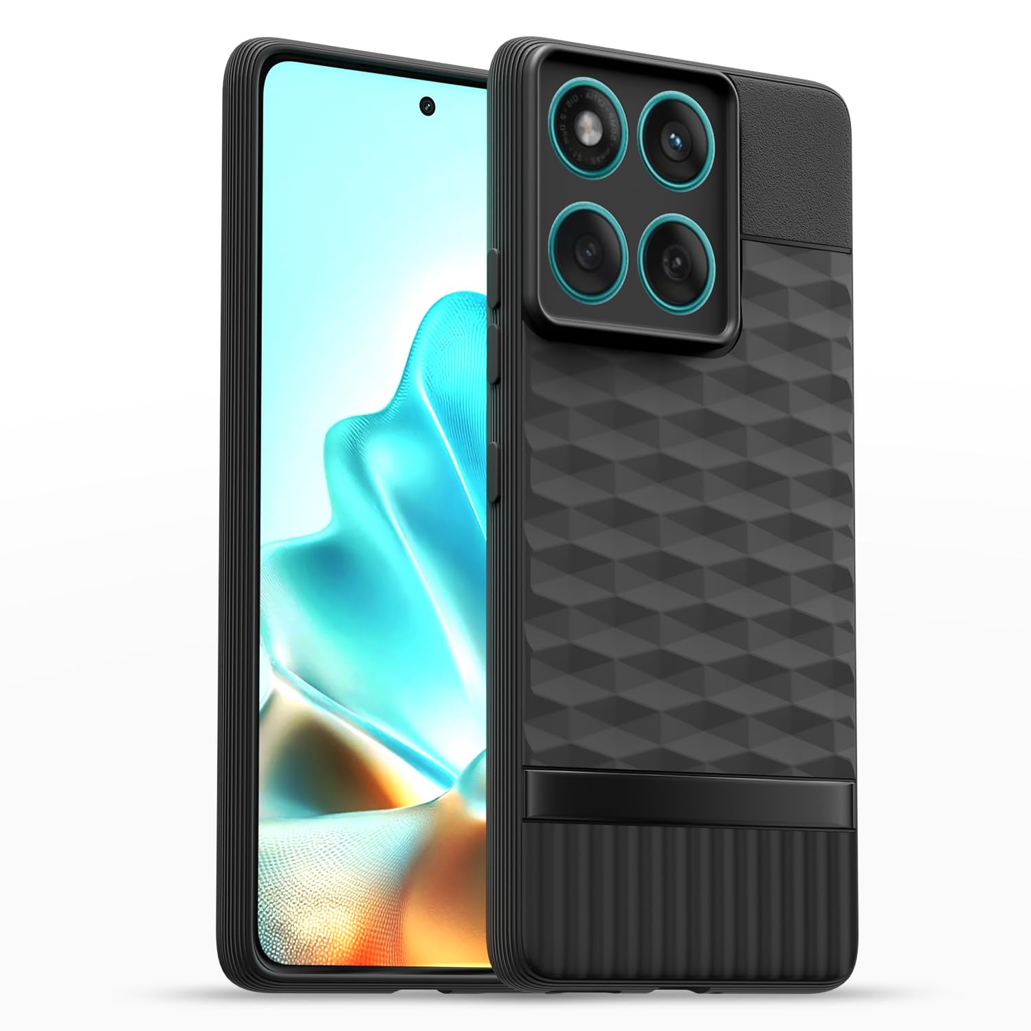 Pikkme black back cover for Moto Edge 60/Edge 60 Fusion 5G