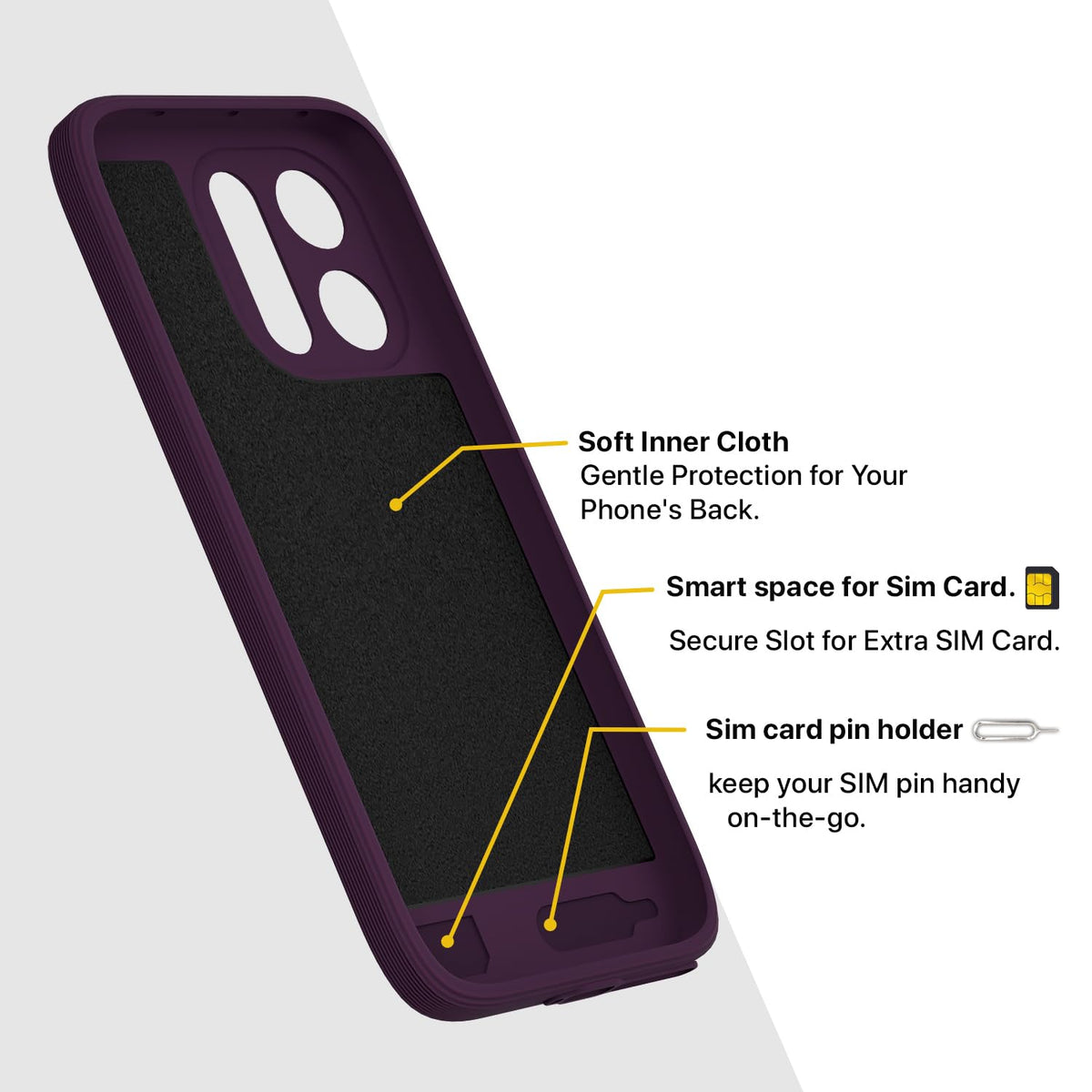 Pikkme purple mobile back cover for Vivo V70 5G – photo 6