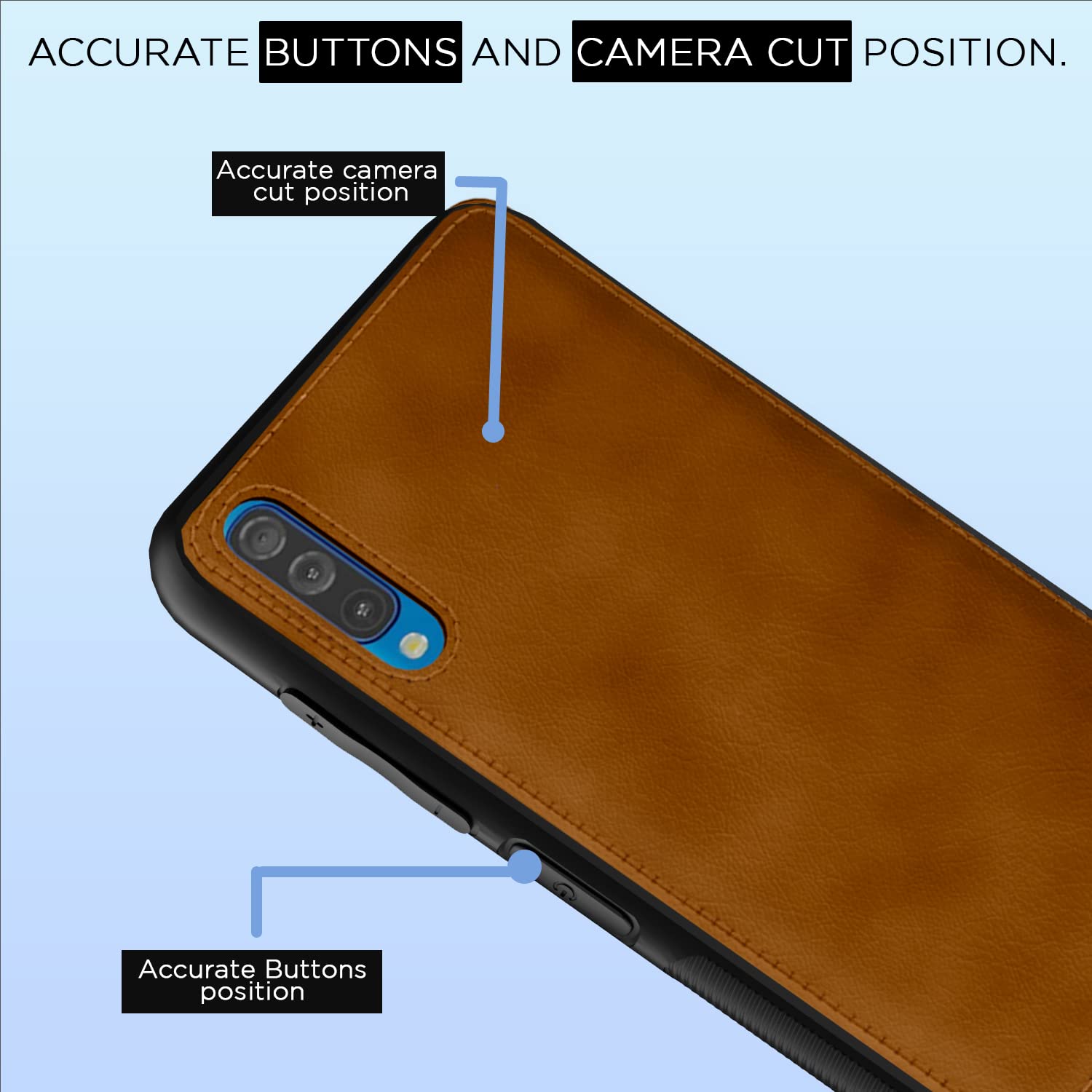 Pikkme Samsung Galaxy A50 / A30s / A50s Leatherback Back Case | Brown