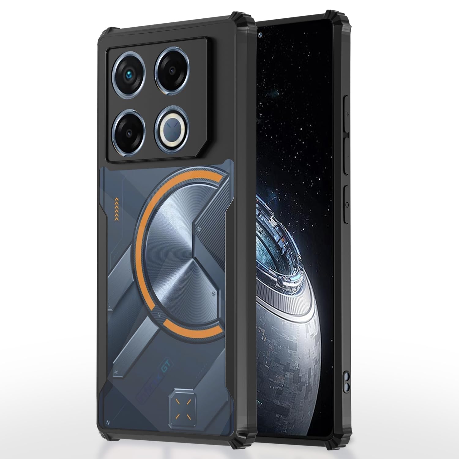 Infinix GT 20 Pro 5G Eagle Back Cover -Black